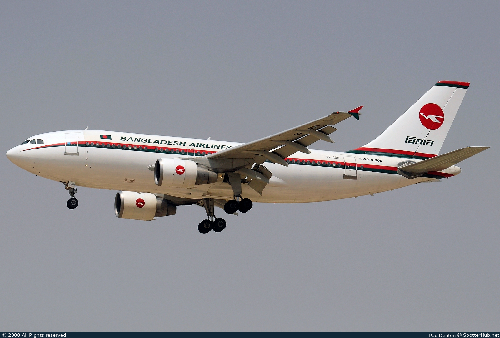 Photo of S2-ADK - Airbus A310-324 operated by Biman Bangladesh Airlines