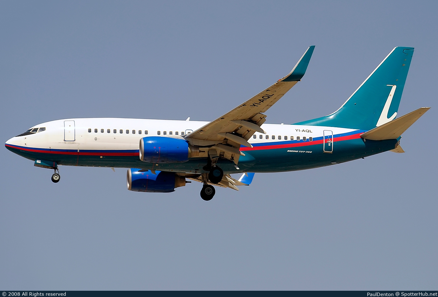 Photo of YI-AQL - Boeing 737-7BD operated by Iraqi Airways