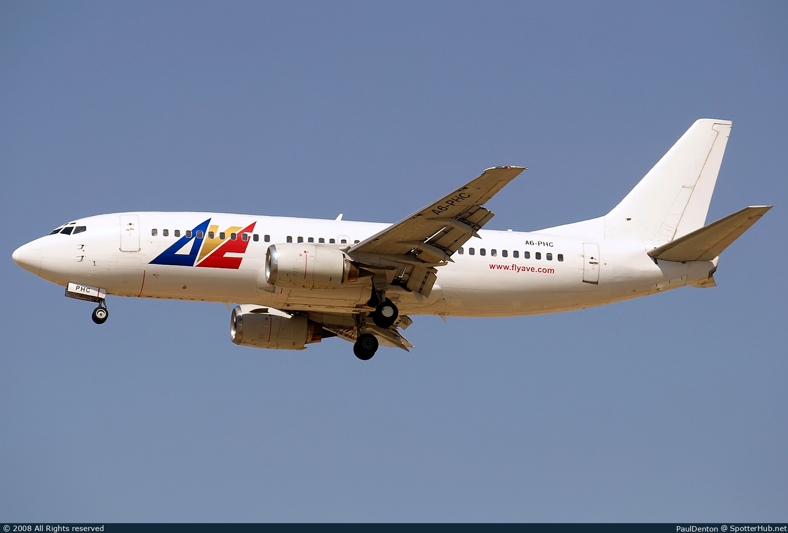 Photo of A6-PHC - Boeing 737-33A operated by AVE.com