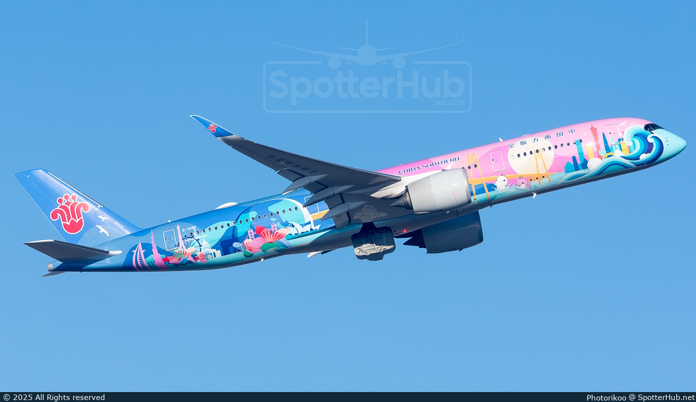 Photo of B-308T - Airbus A350-941 operated by China Southern Airlines