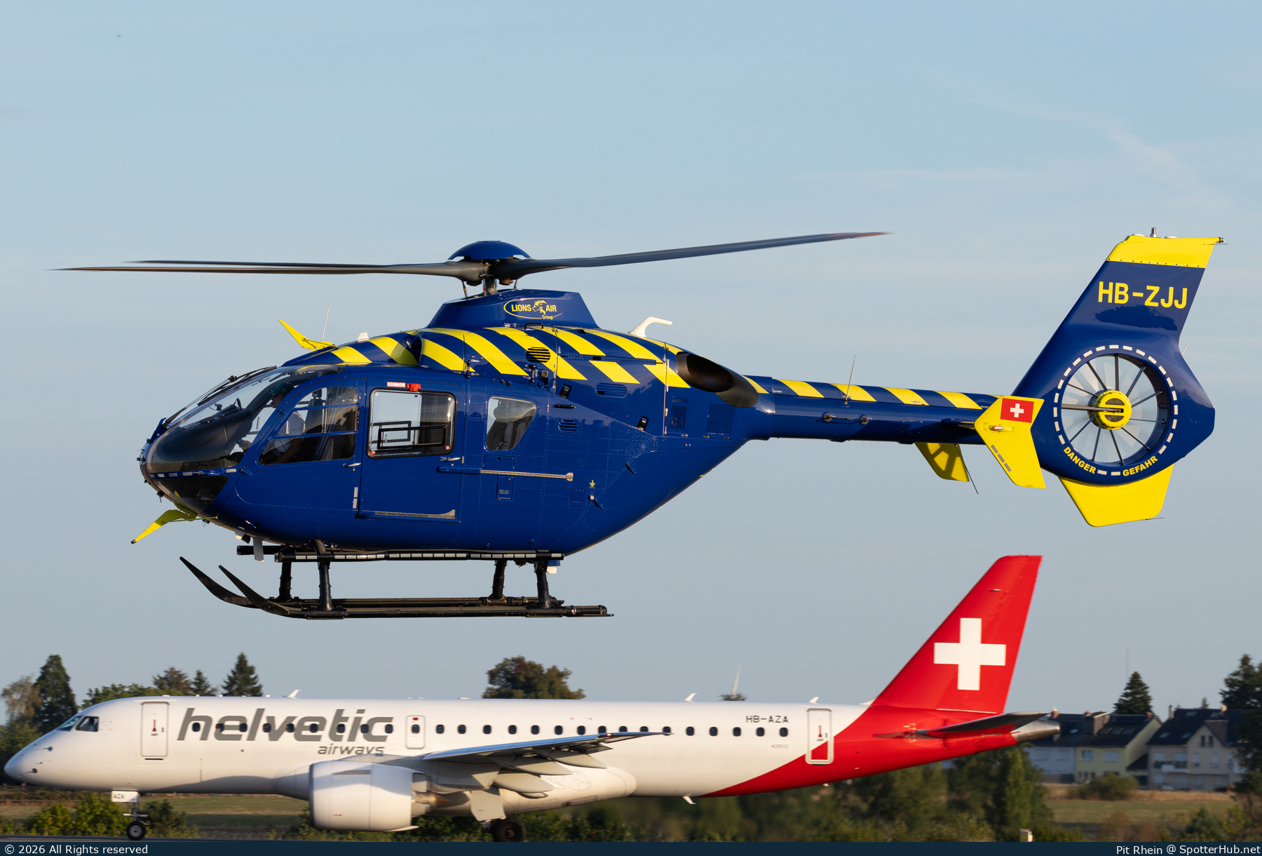 Photo of HB-ZJJ - Eurocopter EC135 P1 operated by Lions Air Skymedia