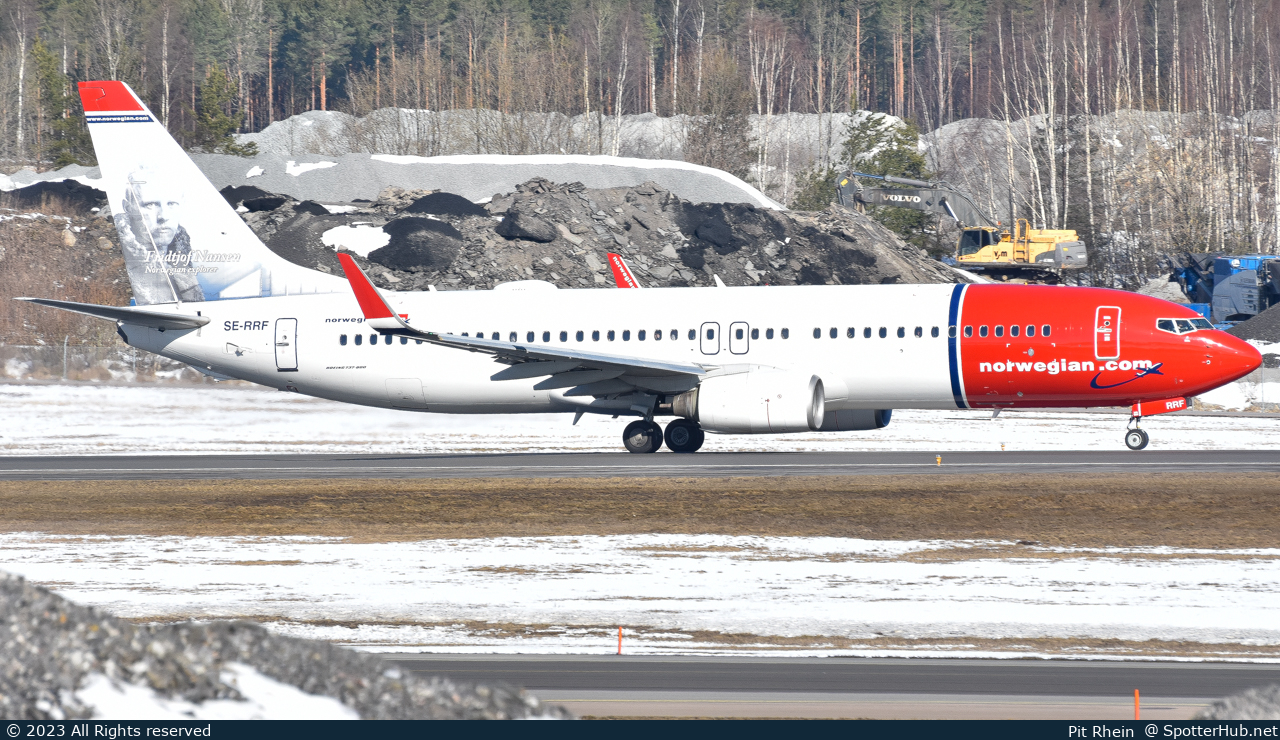 Photo of SE-RRF - Boeing 737-8JP operated by Norwegian Air Sweden