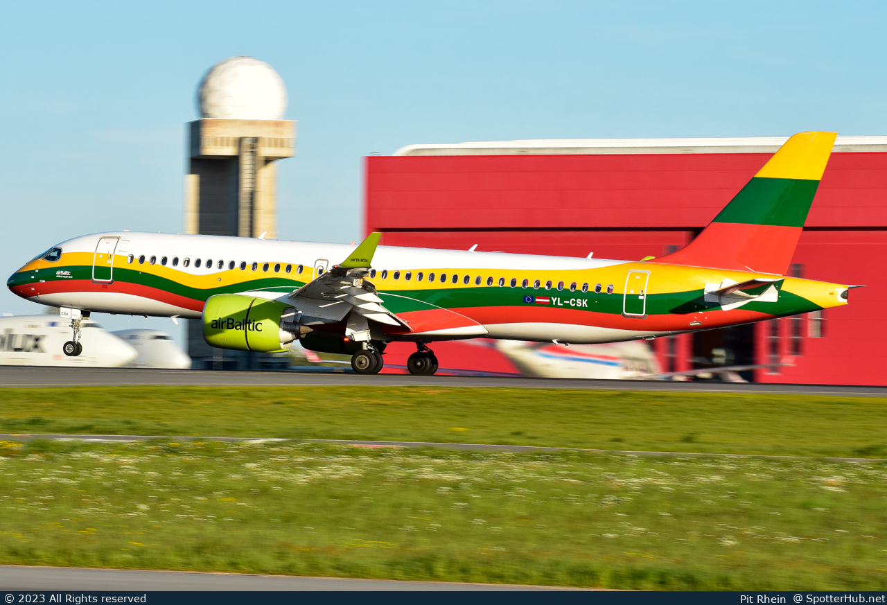 Photo of YL-CSK - Airbus A220-300 operated by airBaltic