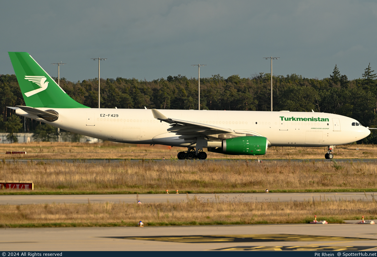 Photo of EZ-F429 - Airbus A330-243(P2F) operated by Turkmenistan Airlines Cargo