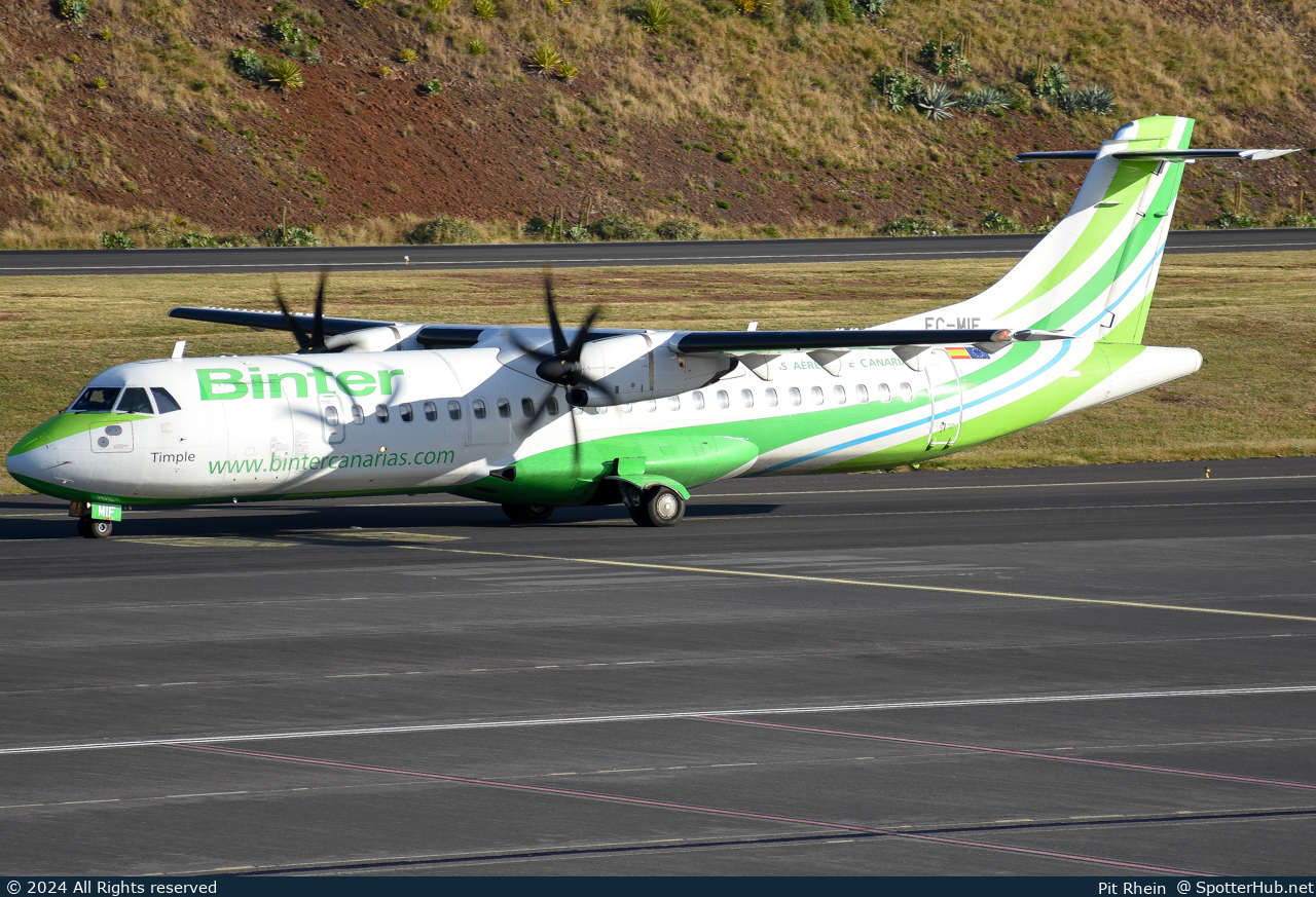Photo of EC-MIF - ATR 72-600 operated by Binter Canarias (opb Canair)