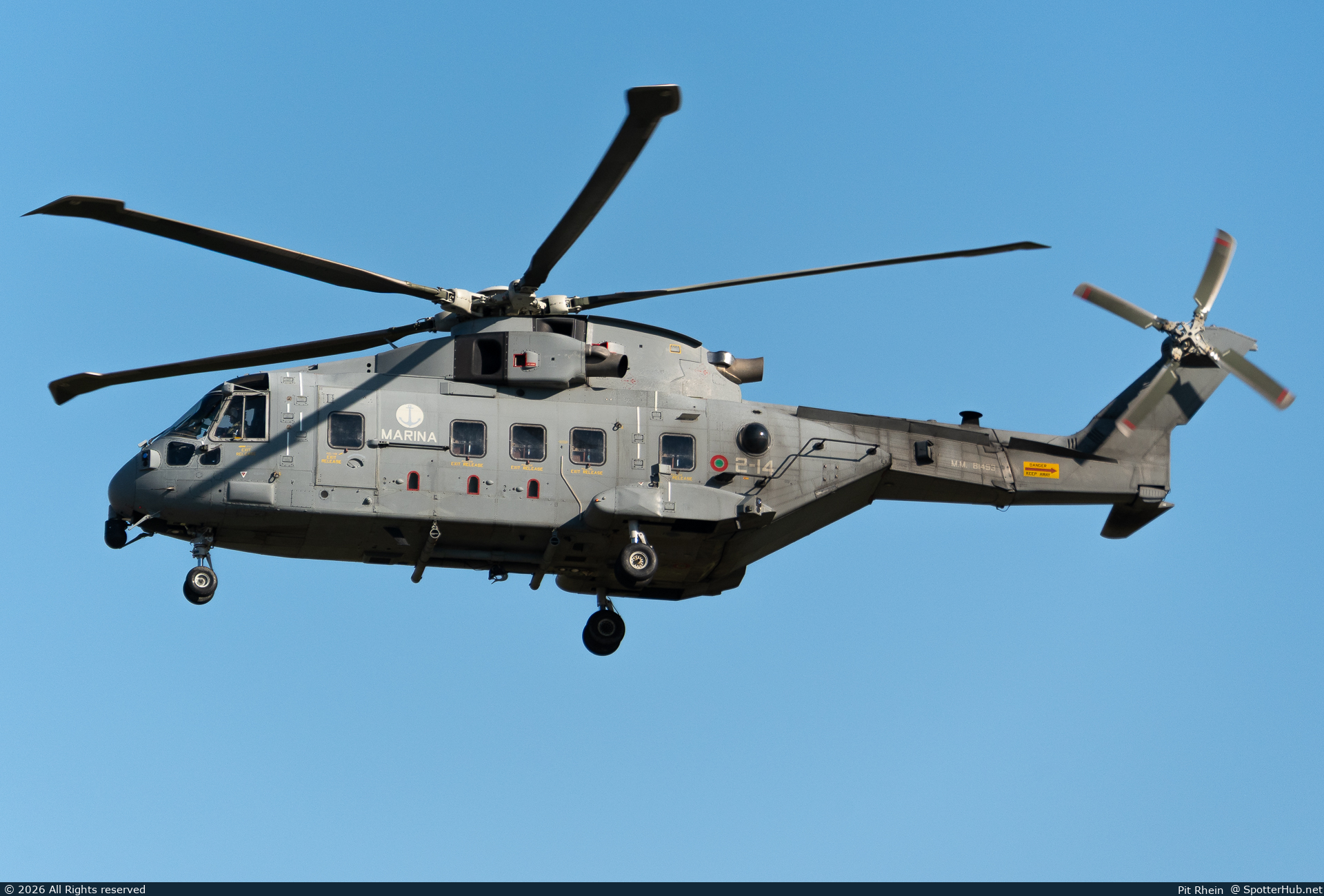 Photo of MM81493 - AgustaWestland EH-101 Mk.410 Merlin operated by Italian Navy