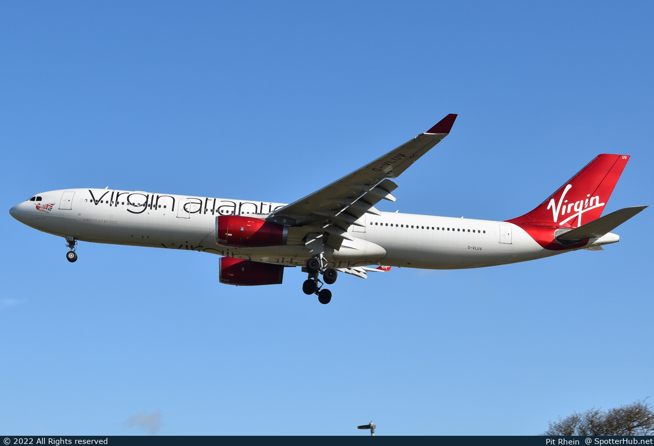 Photo of G-VLUV - Airbus A330-343 operated by Virgin Atlantic Airways