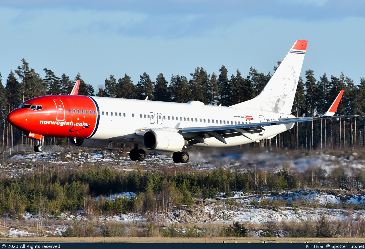 Photo of SE-RRN - Boeing 737-8JP operated by Norwegian Air Sweden