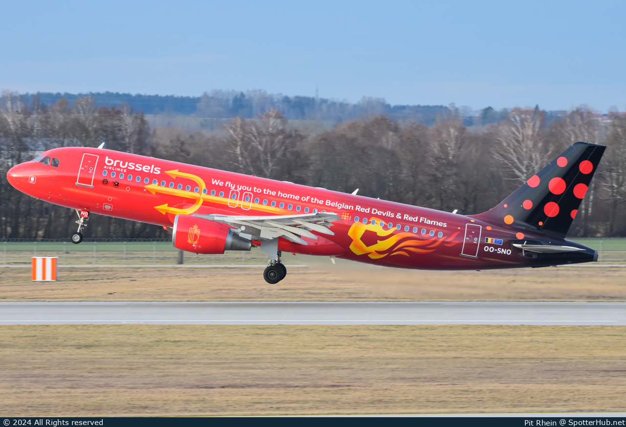 Photo of OO-SNO - Airbus A320-214 operated by Brussels Airlines