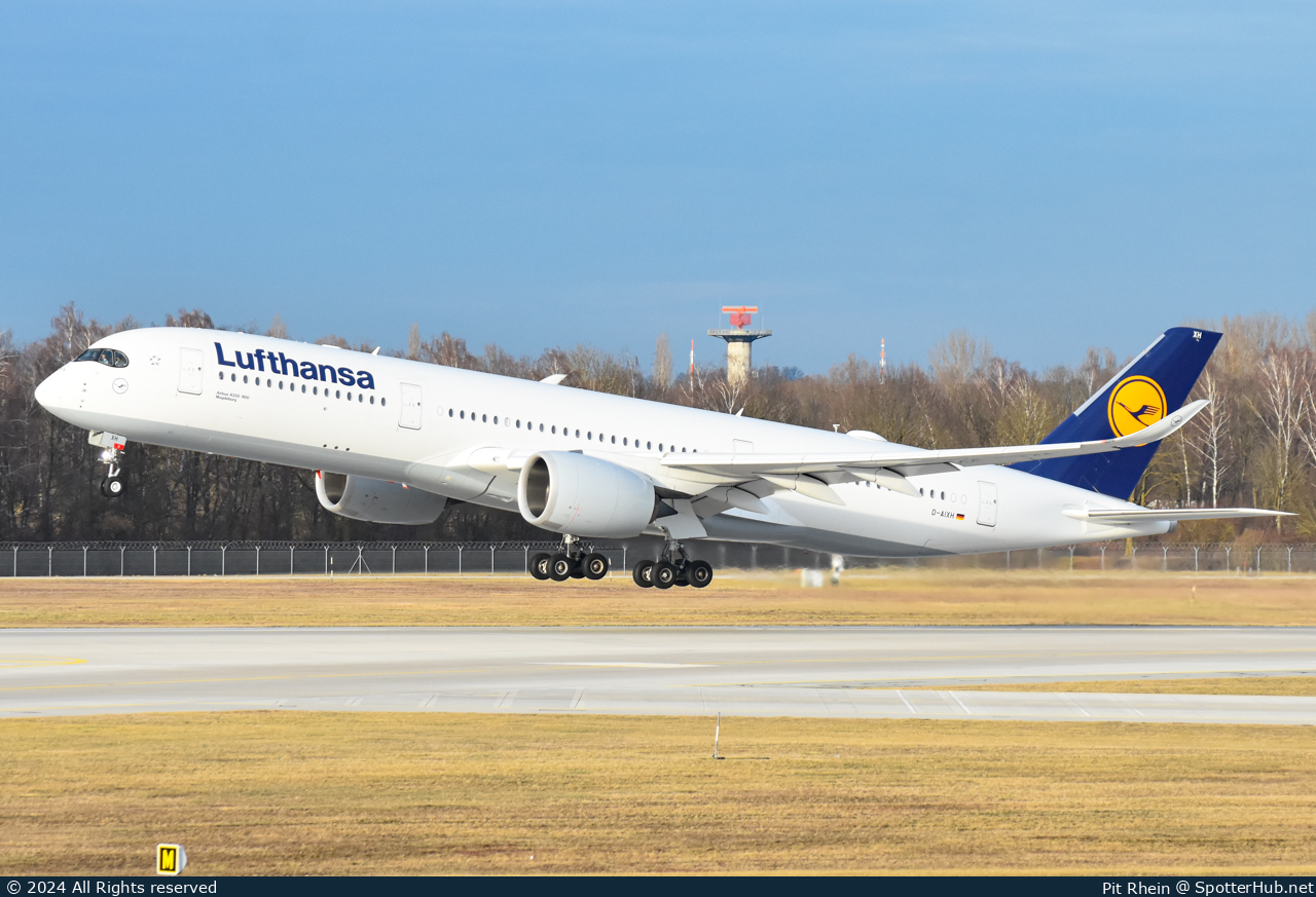 Photo of D-AIXH - Airbus A350-941 operated by Lufthansa