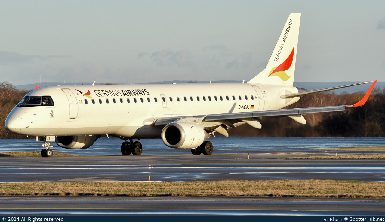 Photo of D-ACJJ - Embraer ERJ-190LR operated by German Airways