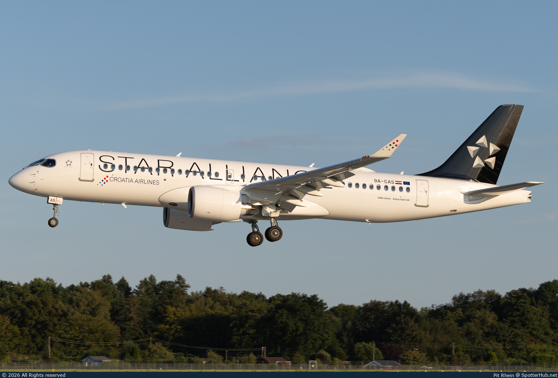 Photo of 9A-CAS - Airbus A220-300 operated by Croatia Airlines