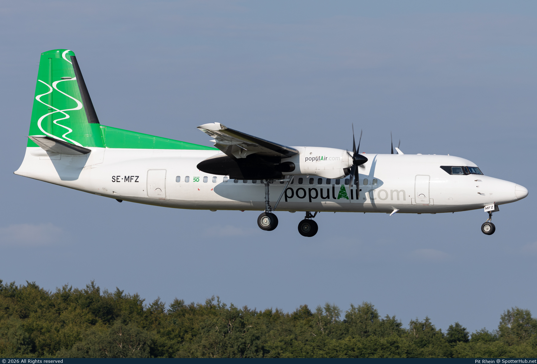 Photo of SE-MFZ - Fokker 50 operated by populAir
