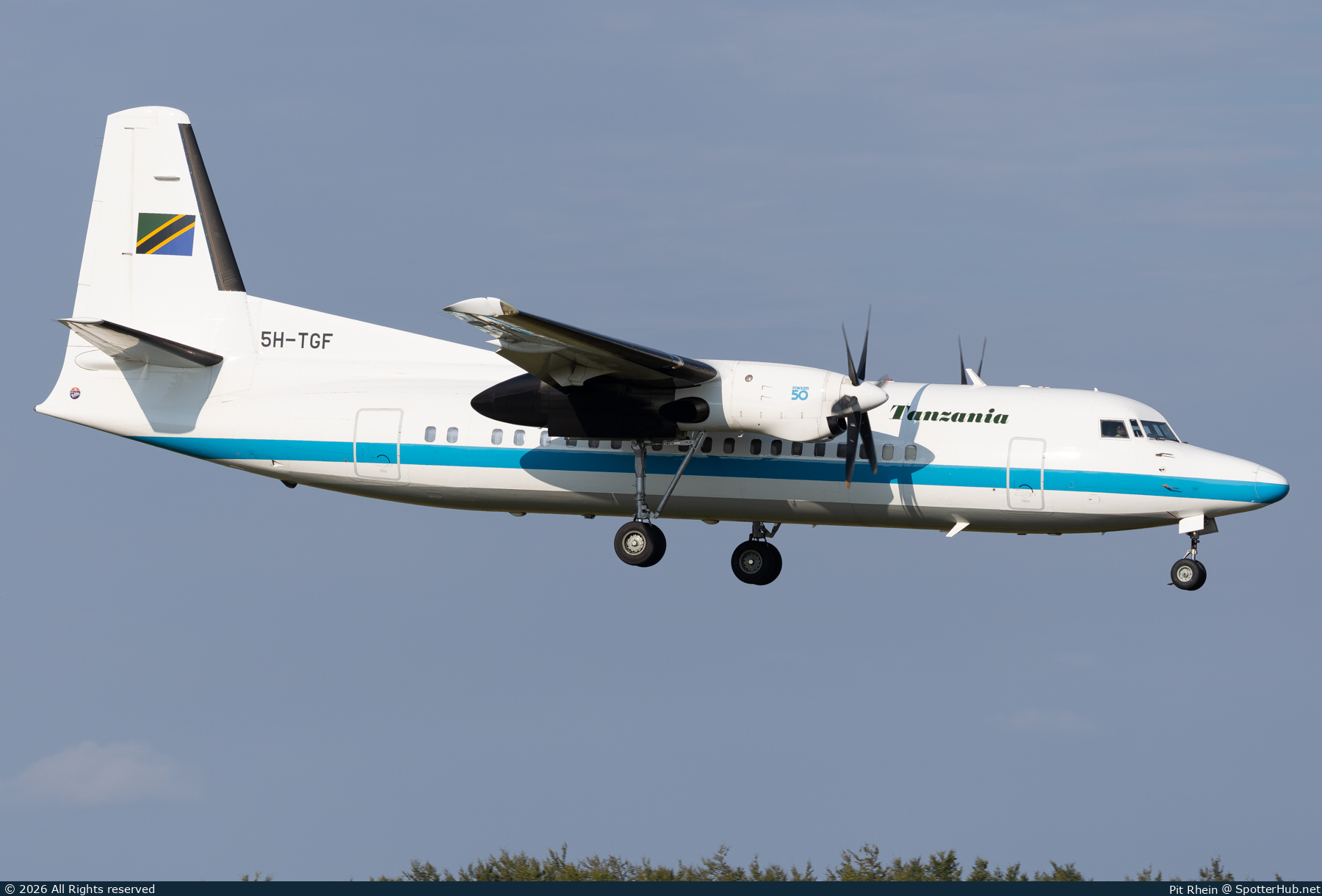Photo of 5H-TGF - Fokker 50 operated by Government of Tanzania