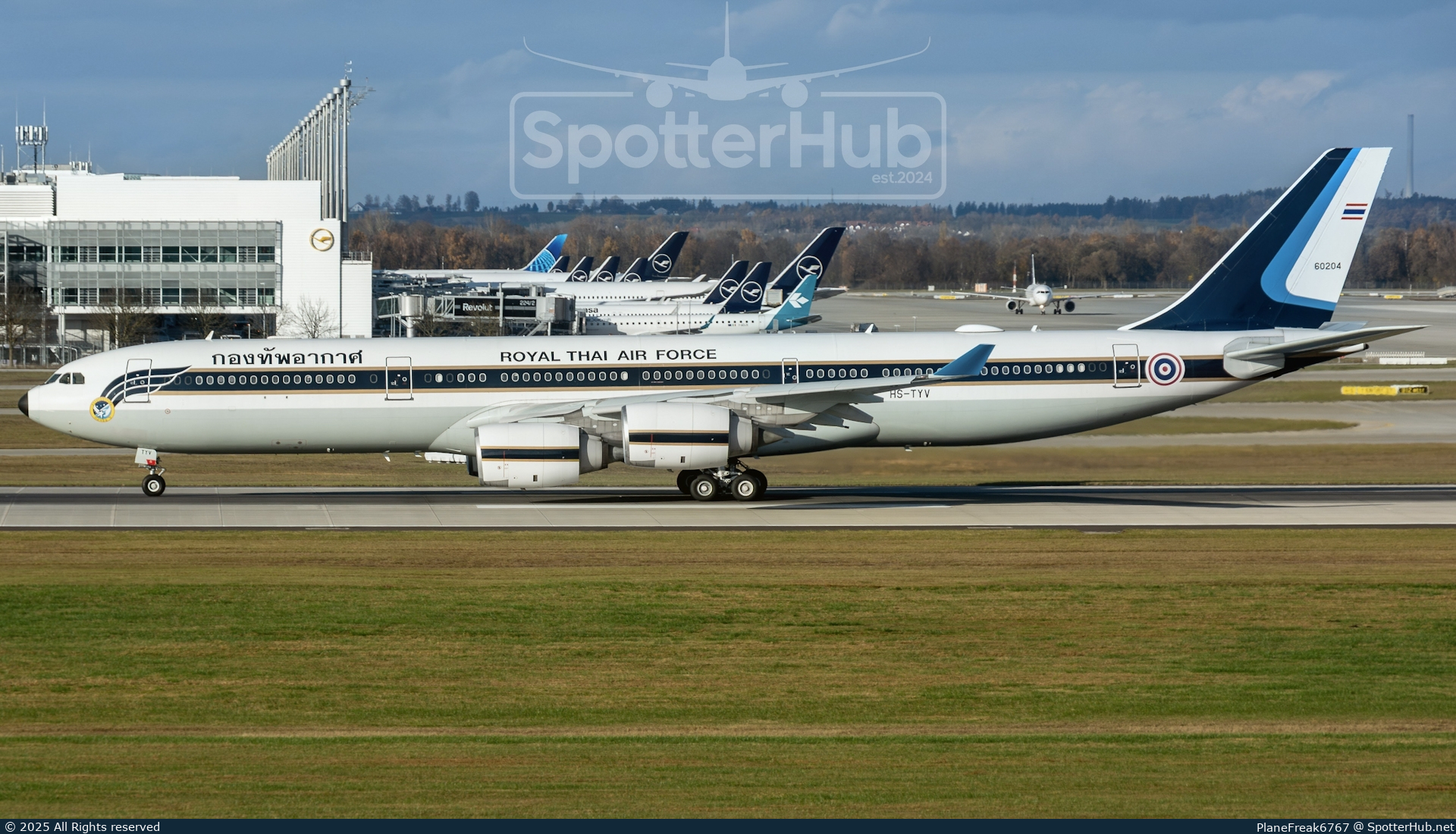 Photo of HS-TYV - Airbus A340-541 operated by Royal Thai Air Force