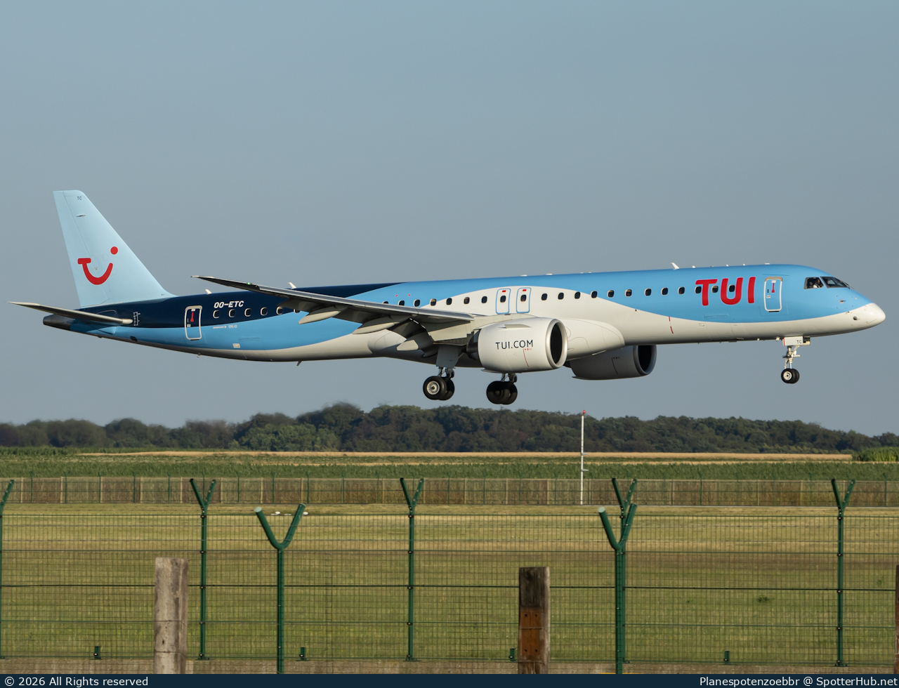 Photo of OO-ETC - Embraer ERJ-195-E2 operated by TUI Airlines Belgium