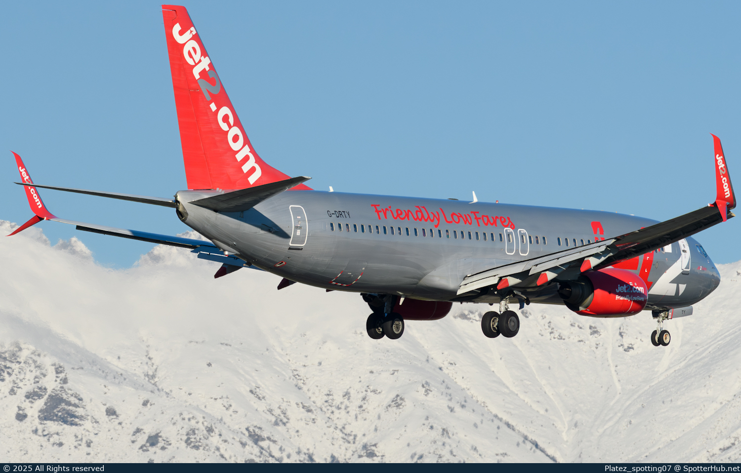 Photo of G-DRTY - Boeing 737-8AS operated by Jet2
