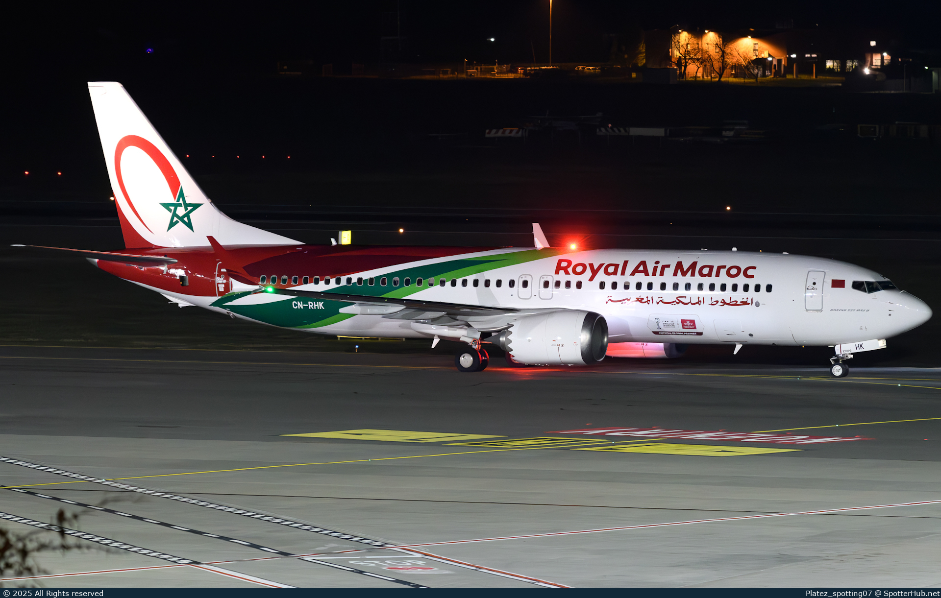 Photo of CN-RHK - Boeing 737 MAX 8 operated by Royal Air Maroc