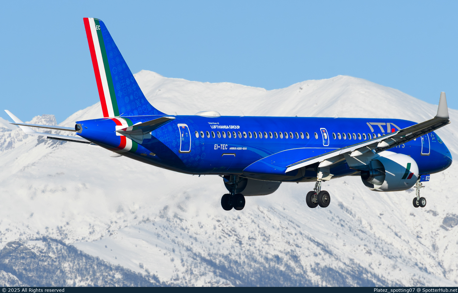 Photo of EI-TEC - Airbus A220-300 operated by ITA Airways