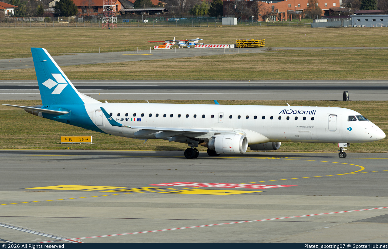 Photo of I-JENC - Embraer ERJ-190LR operated by Air Dolomiti