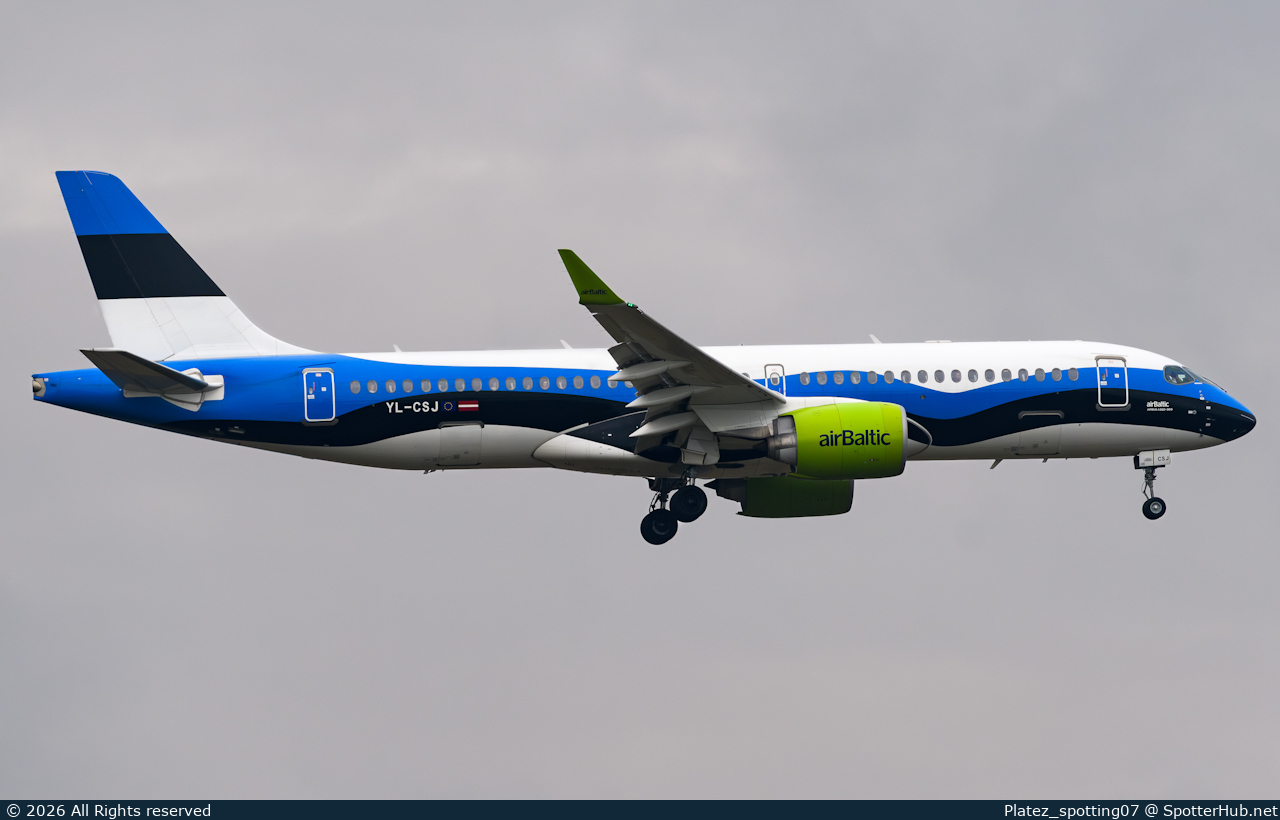 Photo of YL-CSJ - Airbus A220-300 operated by airBaltic