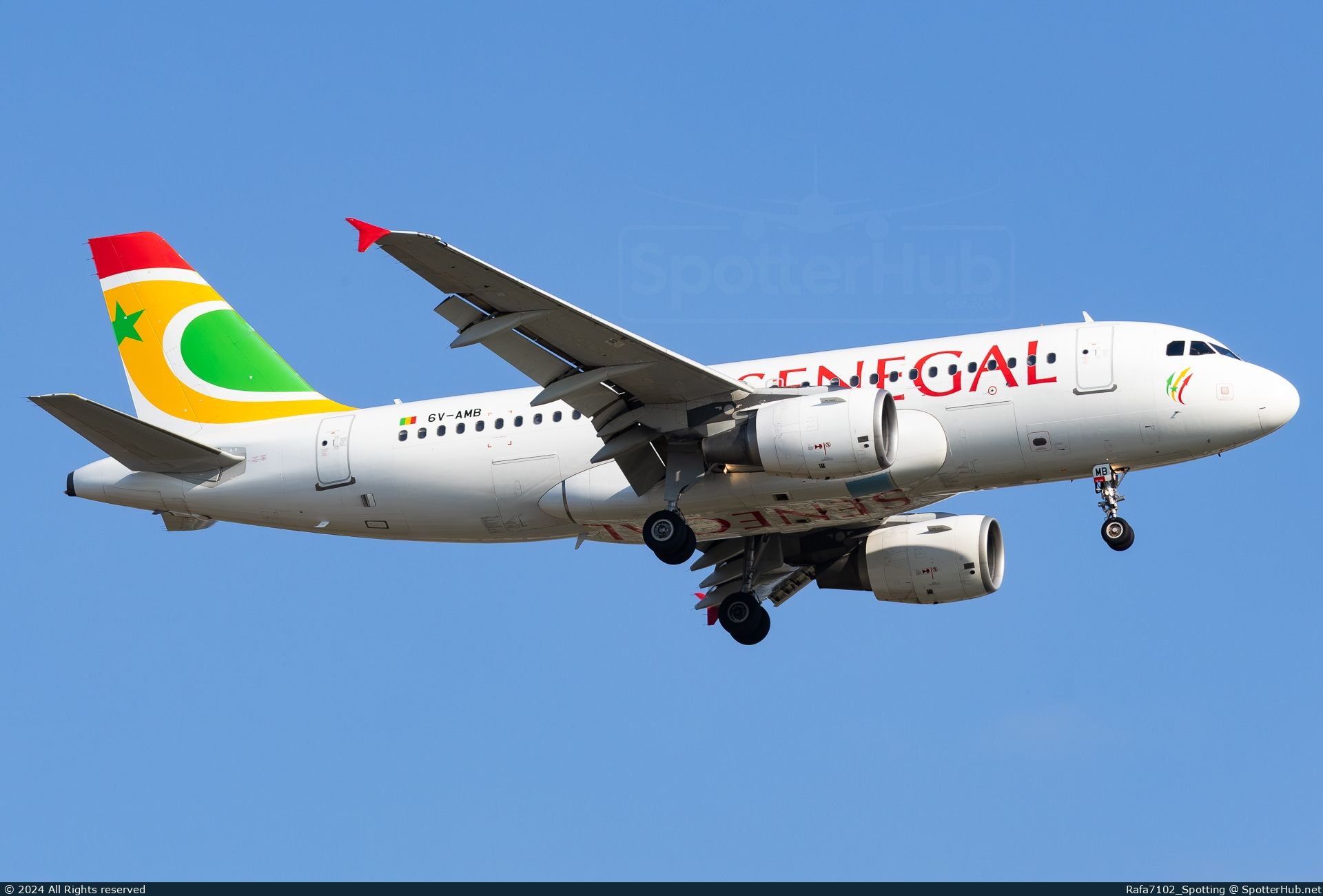 Photo of 6V-AMB - Airbus A319-111 operated by Air Senegal