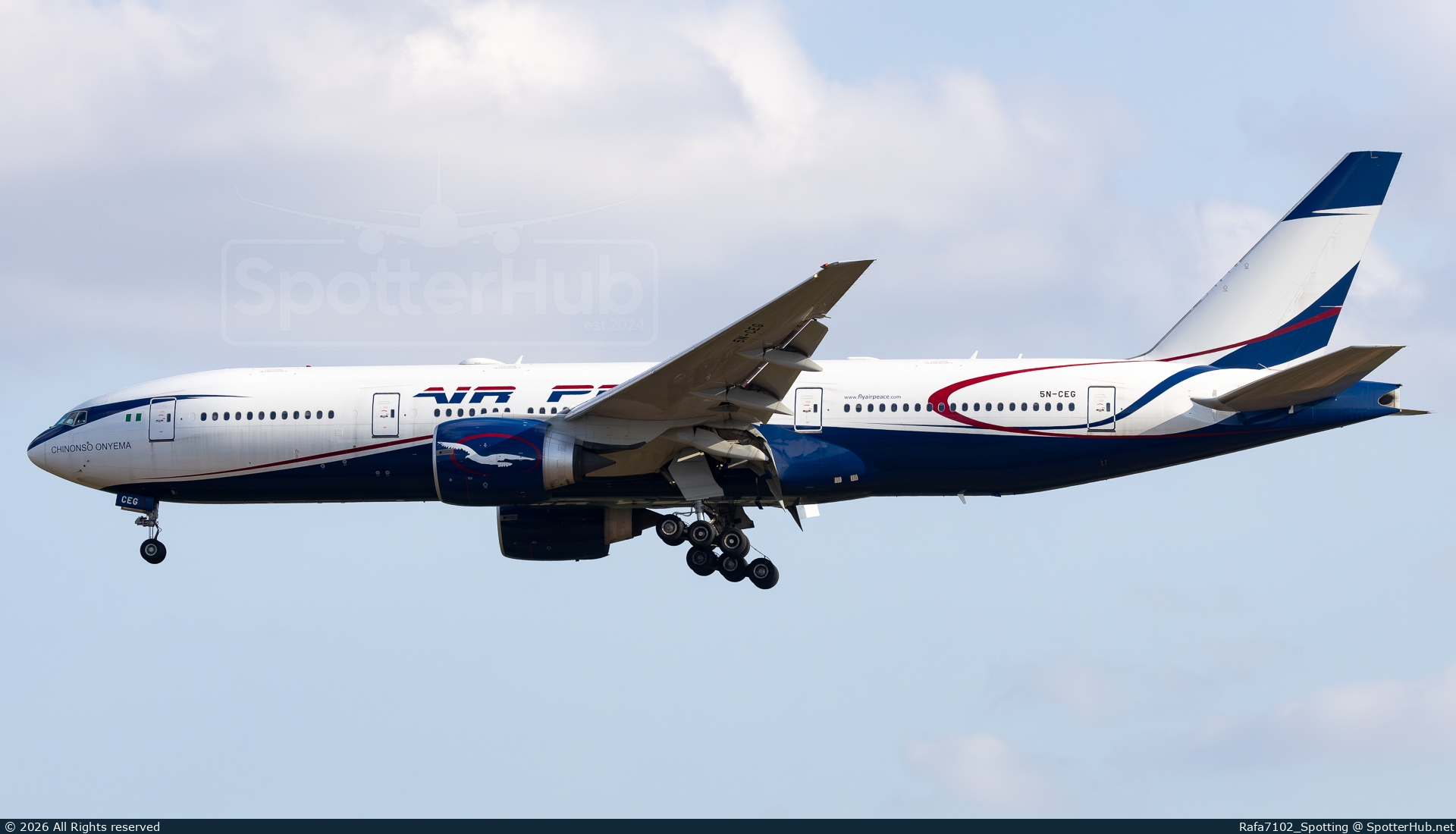 Photo of 5N-CEG - Boeing 777-246(ER) operated by Air Peace