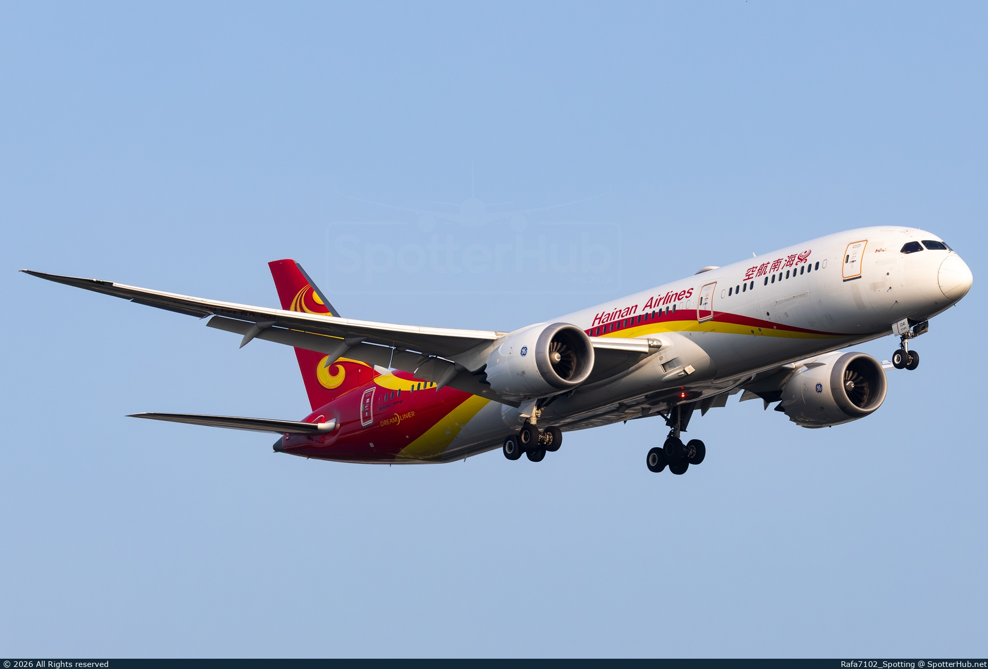 Photo of B-1341 - Boeing 787-9 Dreamliner operated by Hainan Airlines
