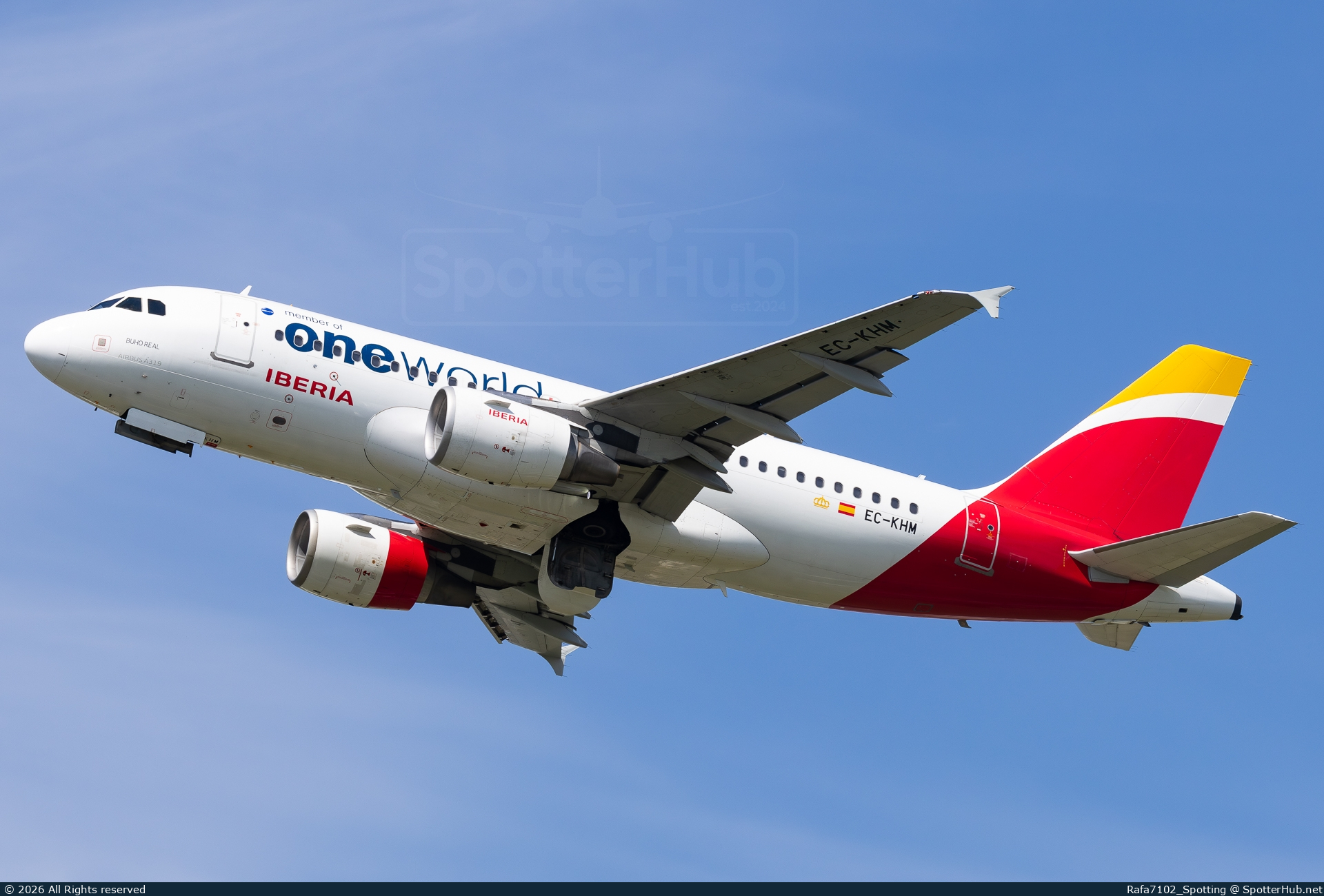 Photo of EC-KHM - Airbus A319-111 operated by Iberia