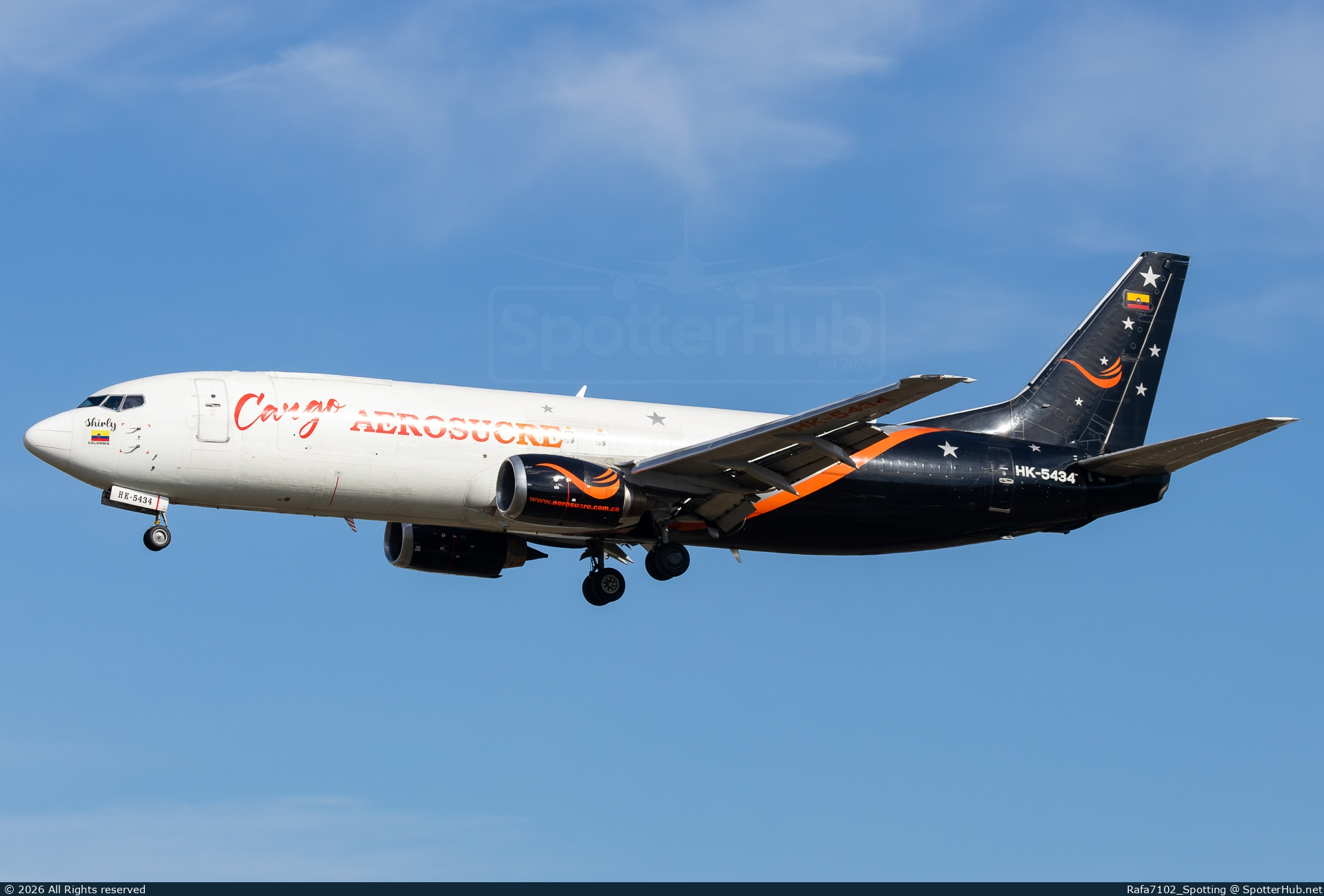 Photo of HK-5434 - Boeing 737-436(SF) operated by Aerosucre
