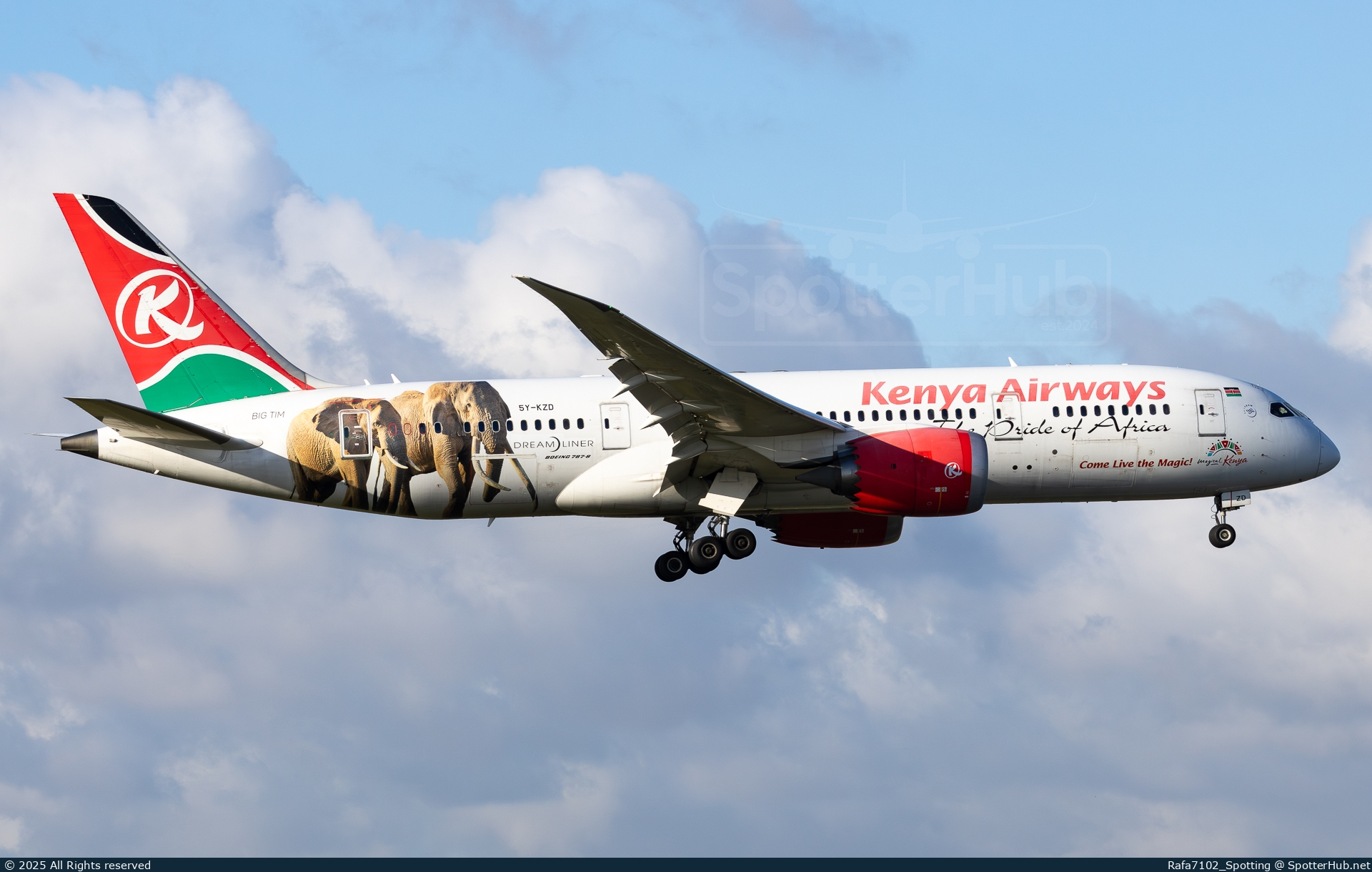 Photo of 5Y-KZD - Boeing 787-8 Dreamliner operated by Kenya Airways
