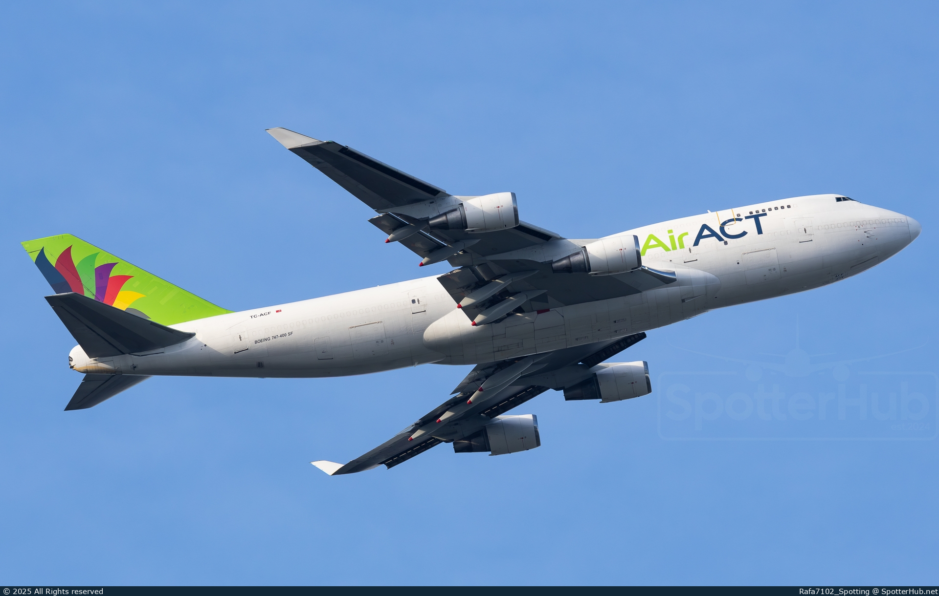 Photo of TC-ACF - Boeing 747-481(BDSF) operated by Air ACT