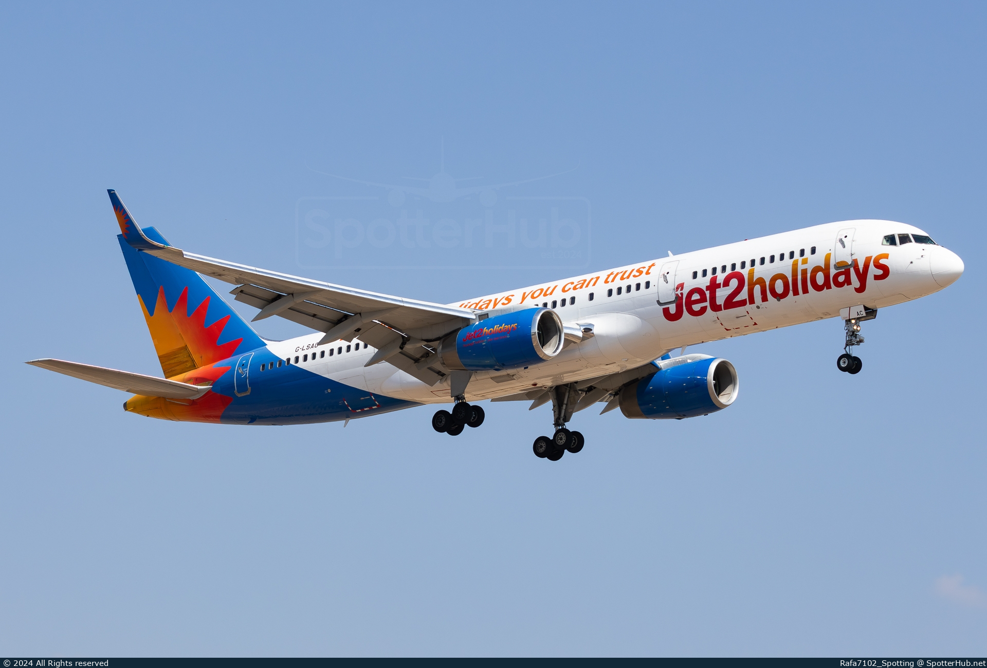 Photo of G-LSAC - Boeing 757-23A operated by Jet2