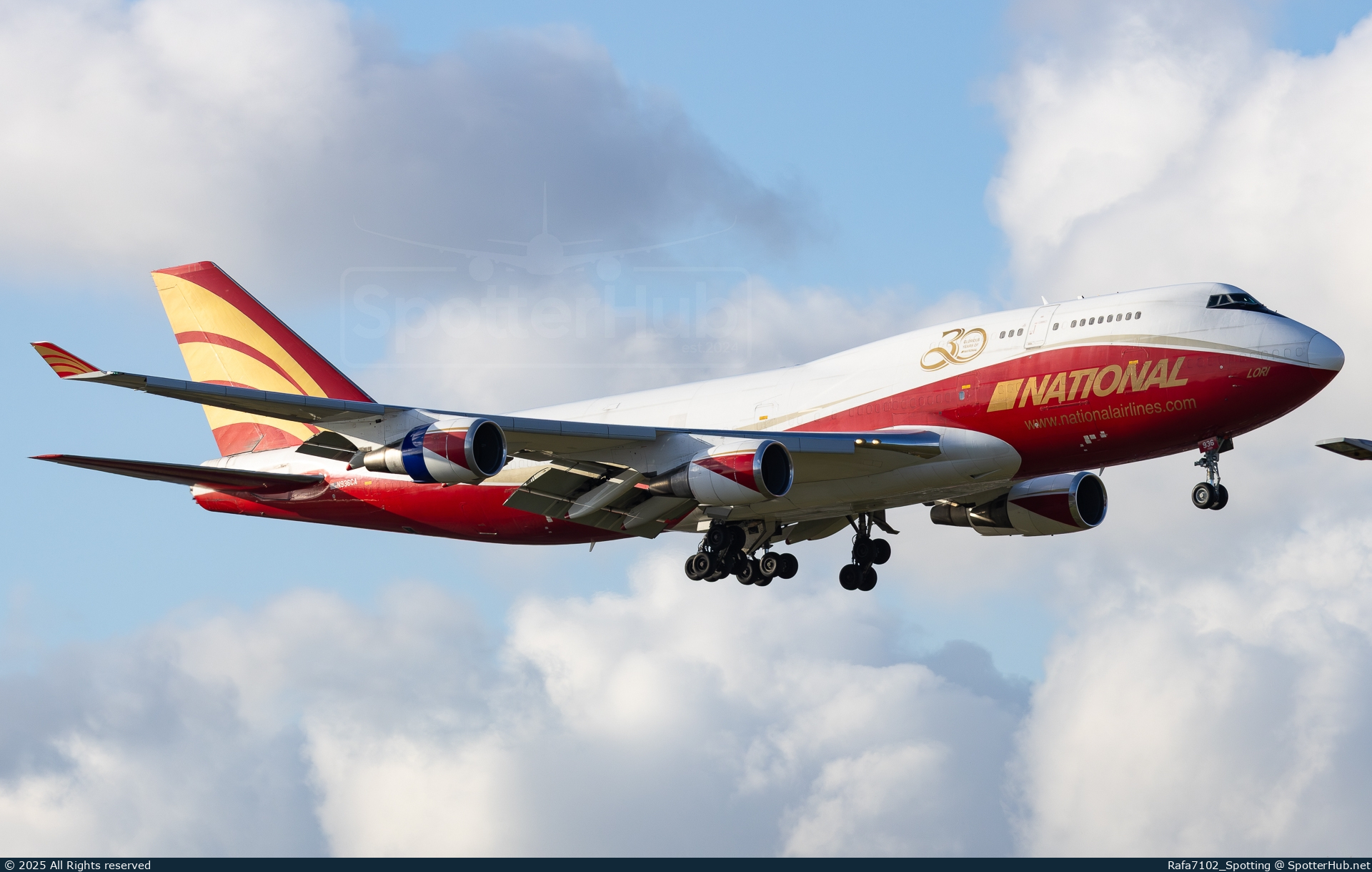 Photo of N936CA - Boeing 747-446(BCF) operated by National Airlines [2006]