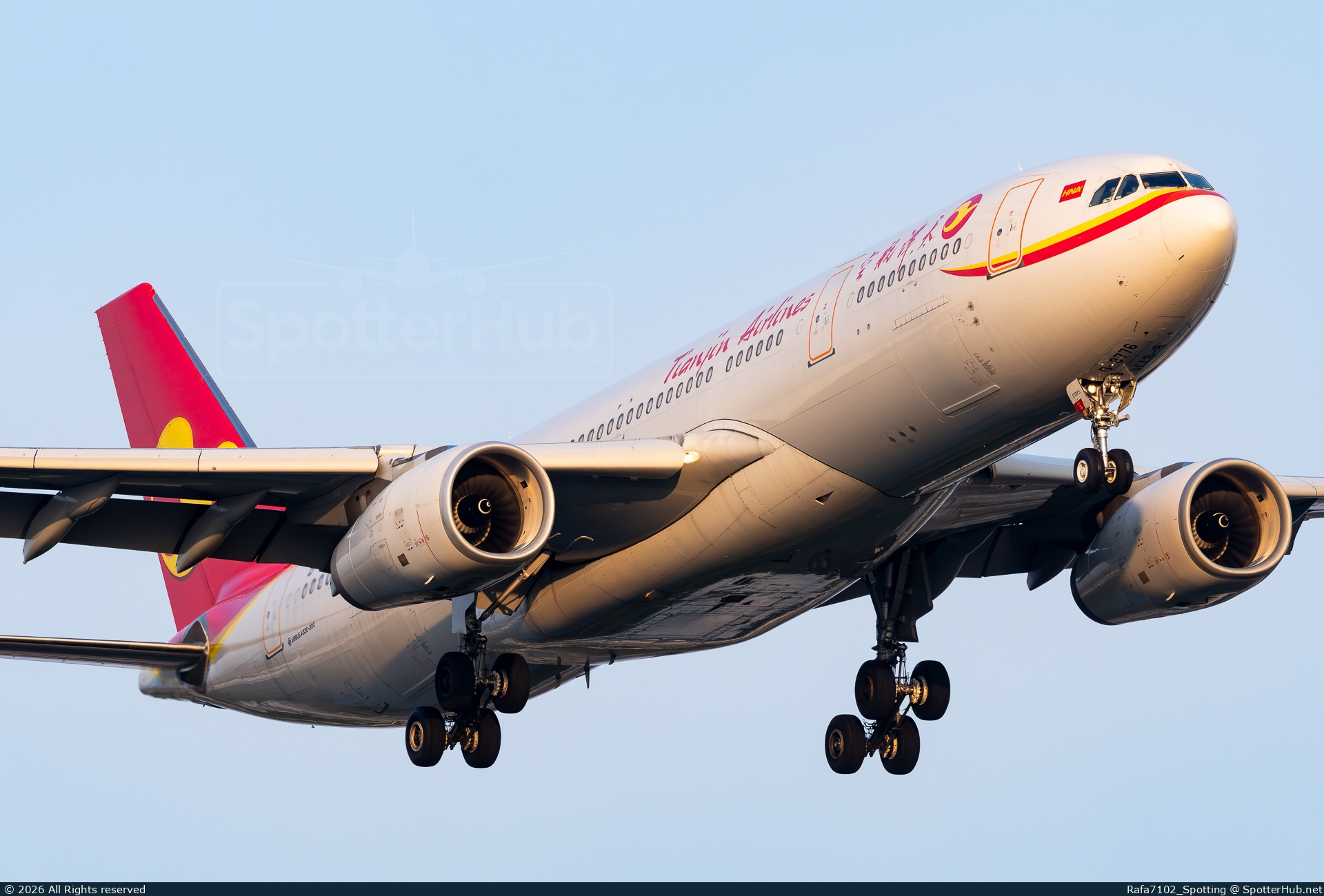 Photo of B-8776 - Airbus A330-243 operated by Tianjin Airlines