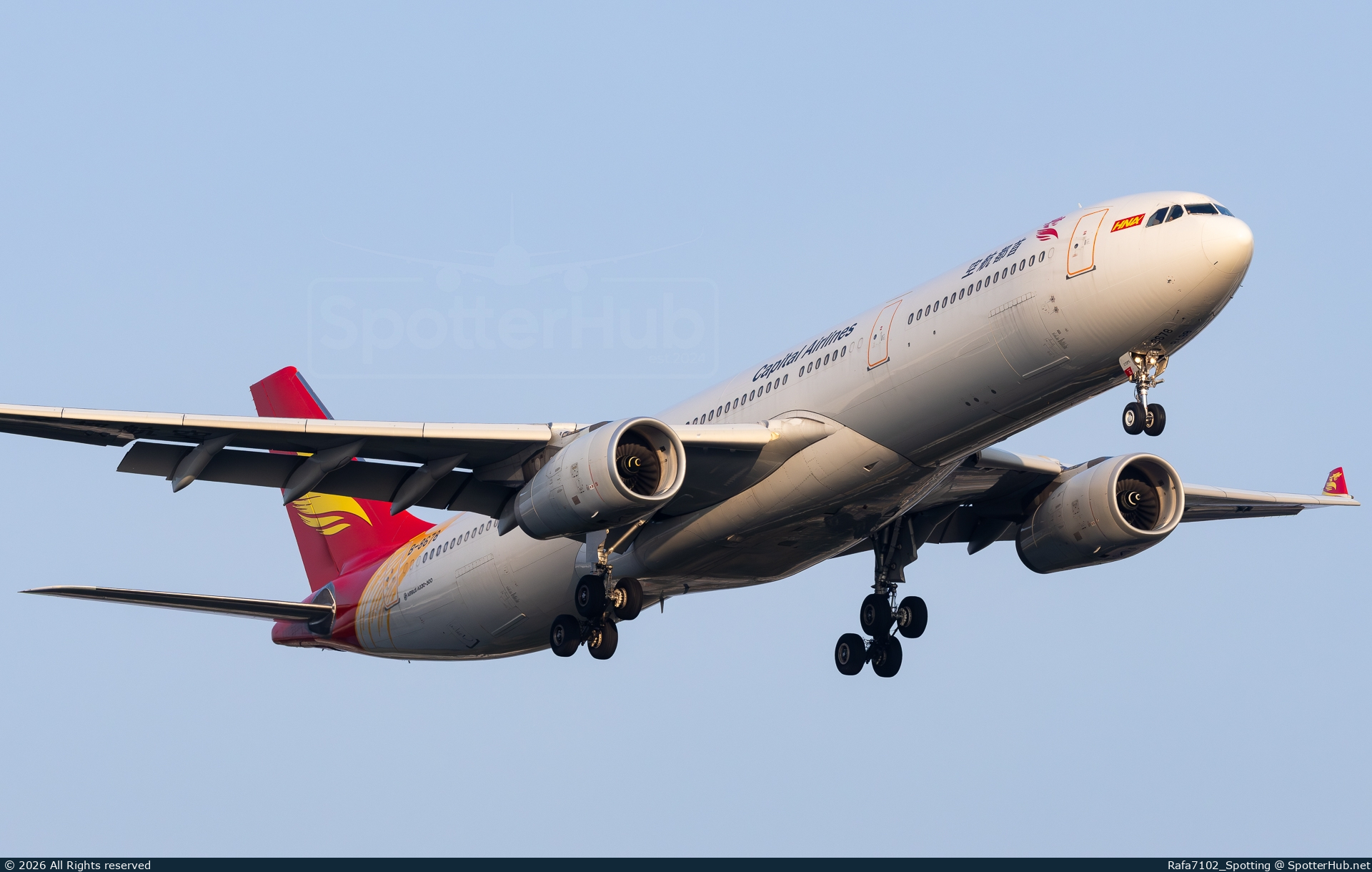Photo of B-8678 - Airbus A330-343 operated by Capital Airlines