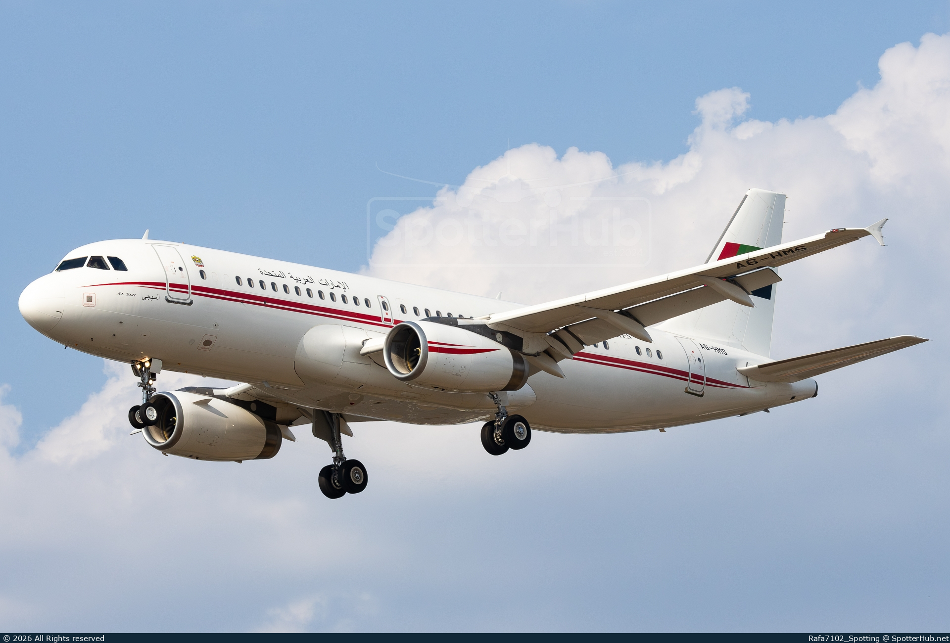 Photo of A6-HMS - Airbus A320-232(CJ) Prestige operated by PAB AirWing - Fujeirah Amiri Flight