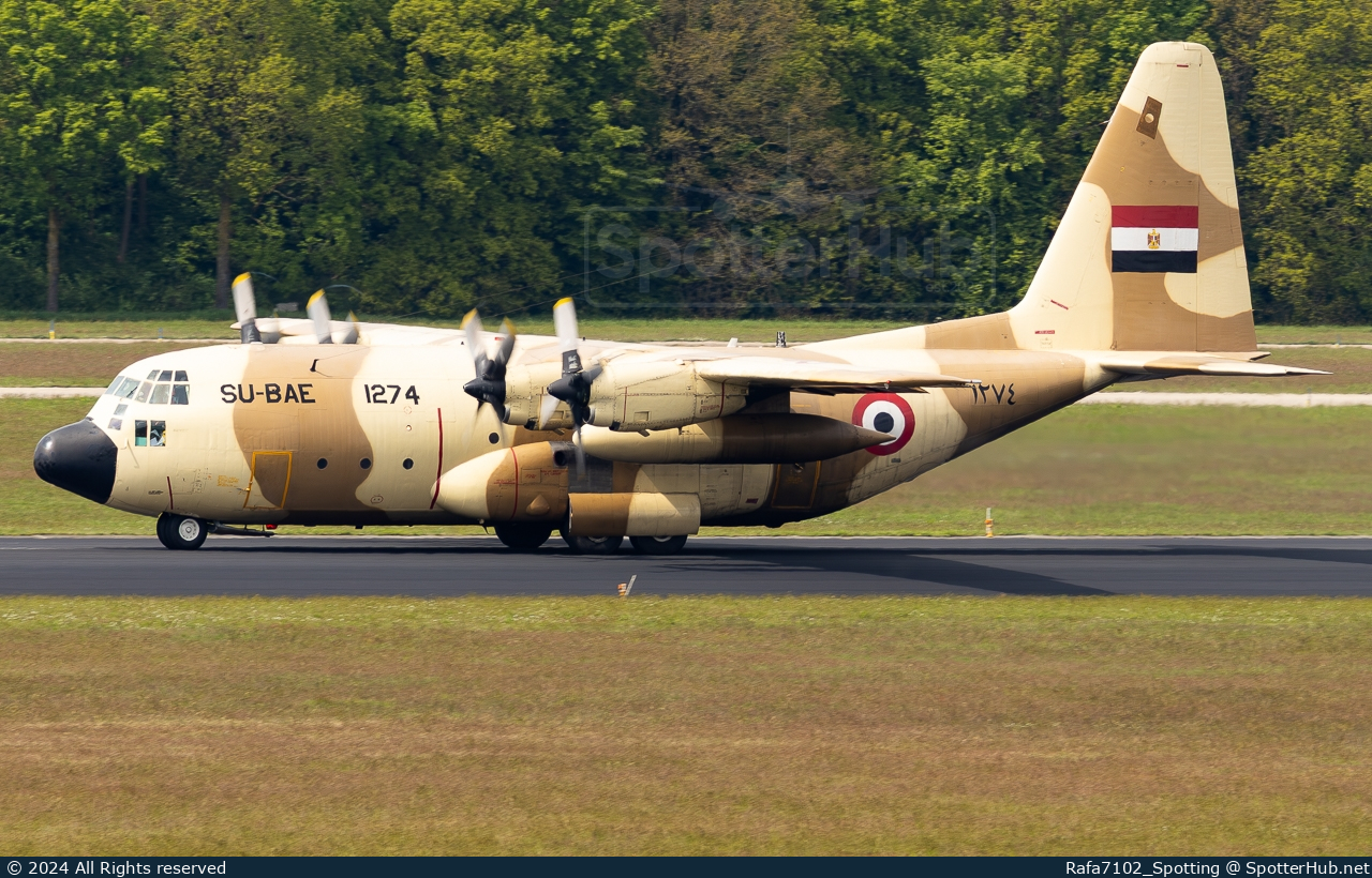 Photo of SU-BAE - Lockheed C-130H Hercules operated by Egyptian Air Force