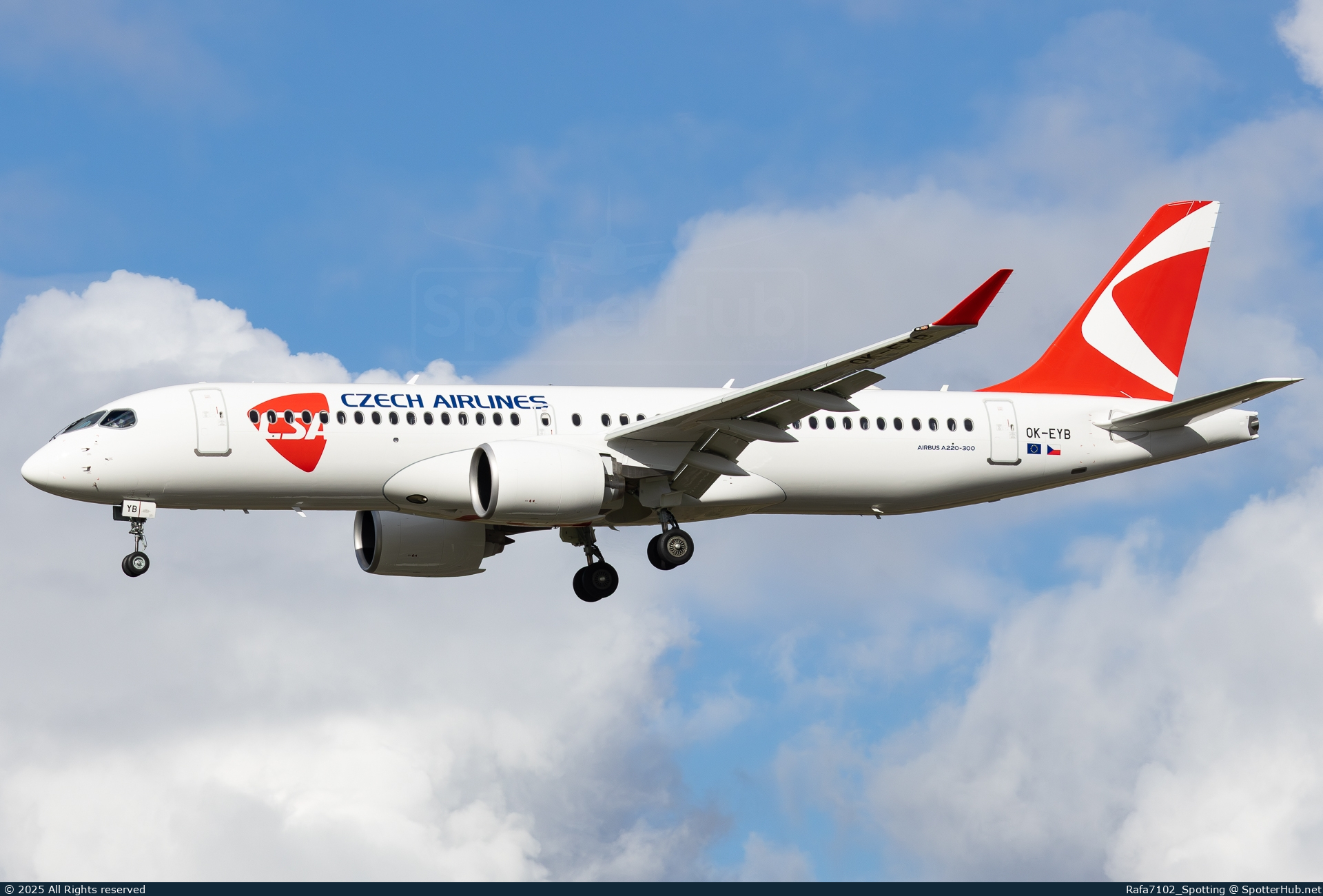 Photo of OK-EYB - Airbus A220-300 operated by CSA Czech Airlines (opb SmartWings)