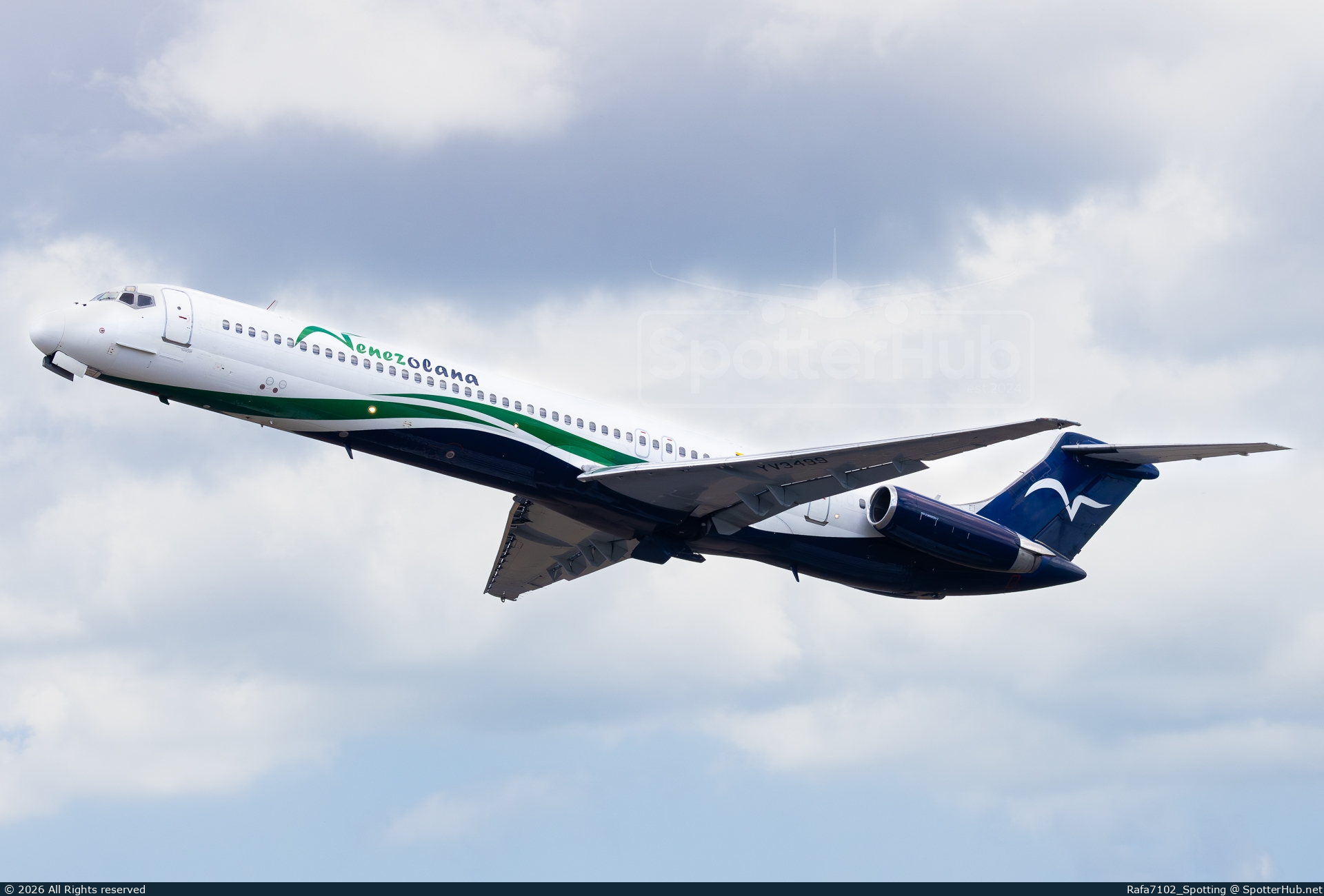 Photo of YV3499 - McDonnell Douglas MD-83 operated by Venezolana