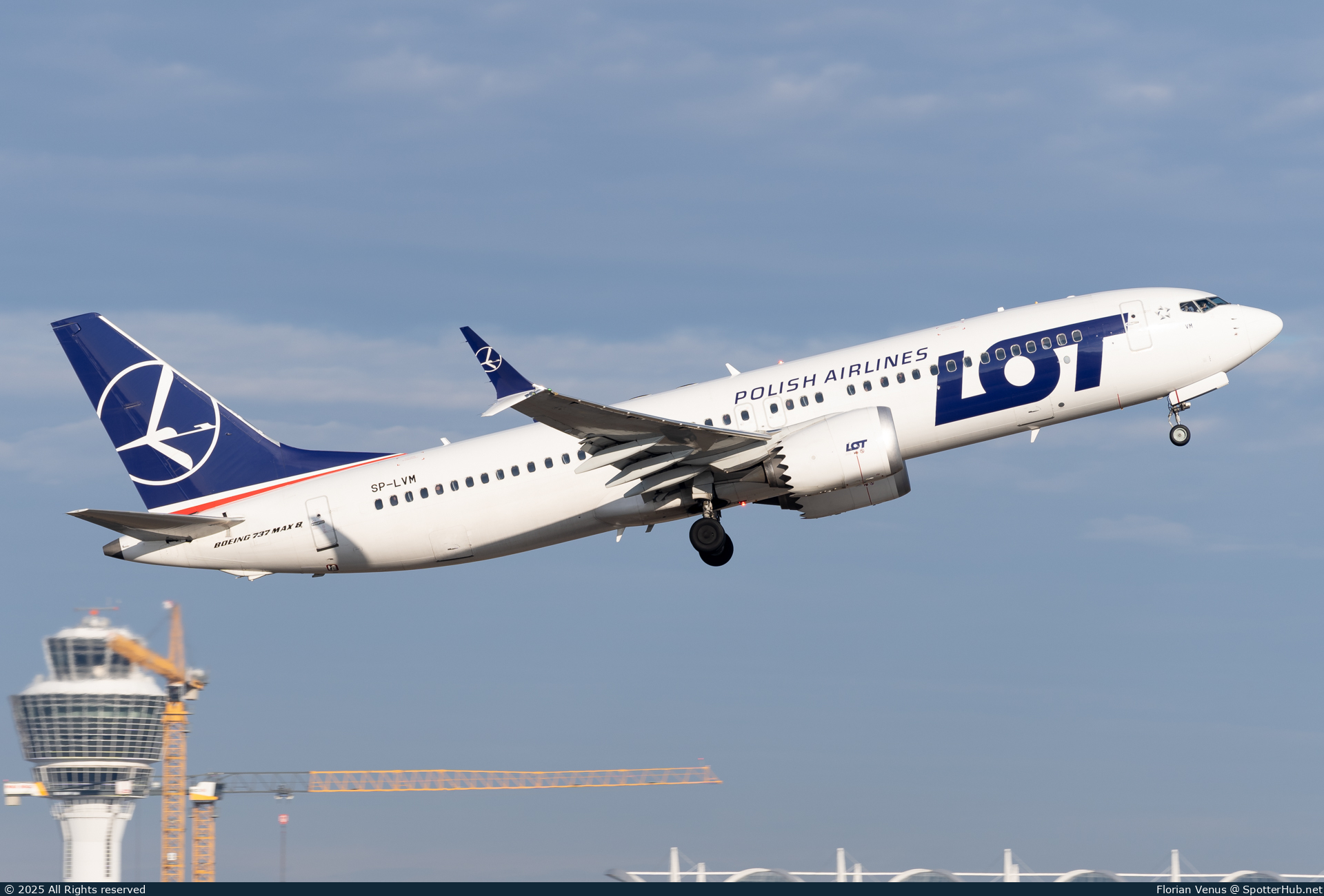 Photo of SP-LVM - Boeing 737 MAX 8 operated by LOT Polish Airlines