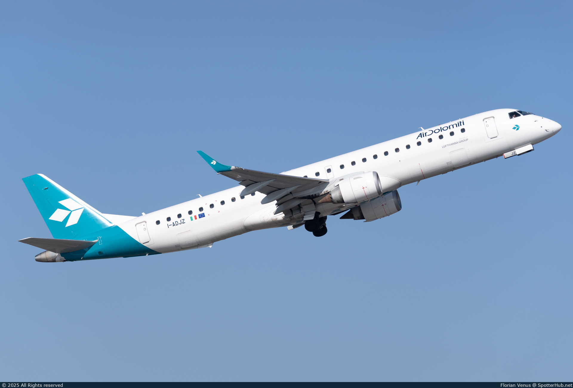 Photo of I-ADJZ - Embraer ERJ-195LR operated by Air Dolomiti