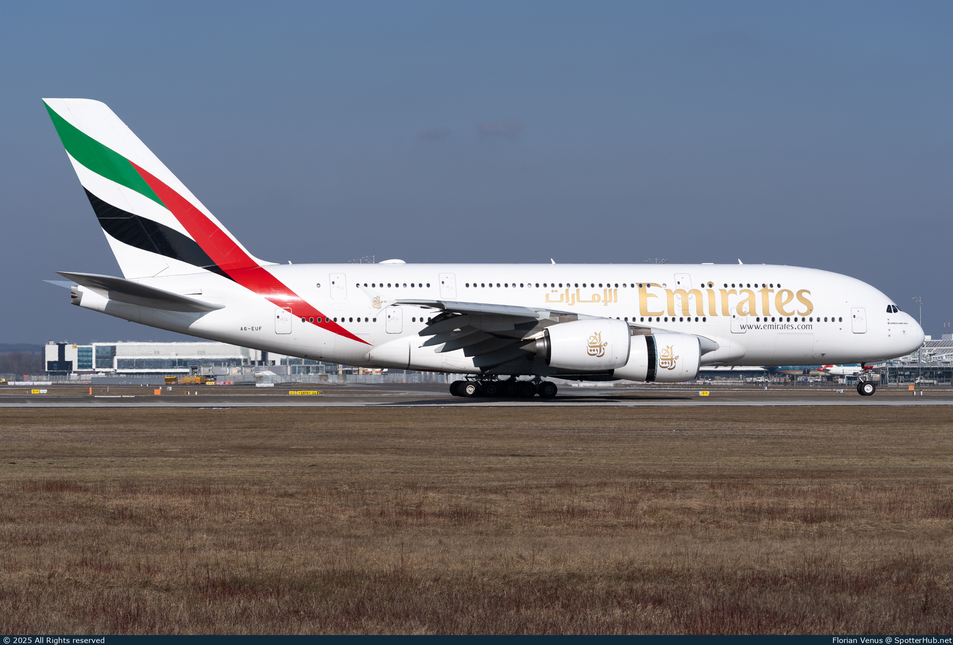 Photo of A6-EUF - Airbus A380-861 operated by Emirates