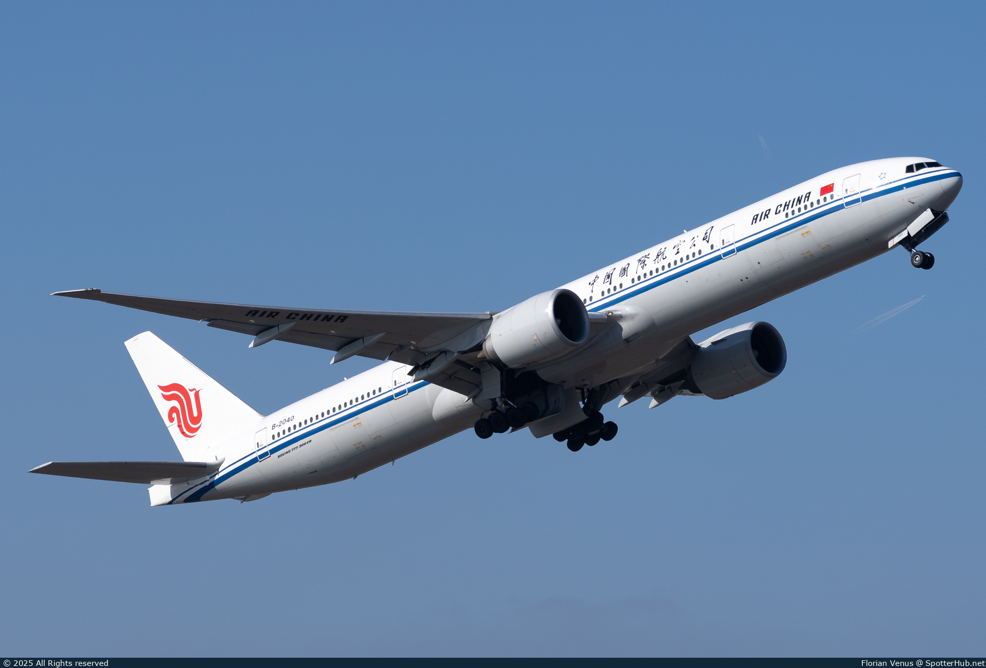 Photo of B-2040 - Boeing 777-39L(ER) operated by Air China