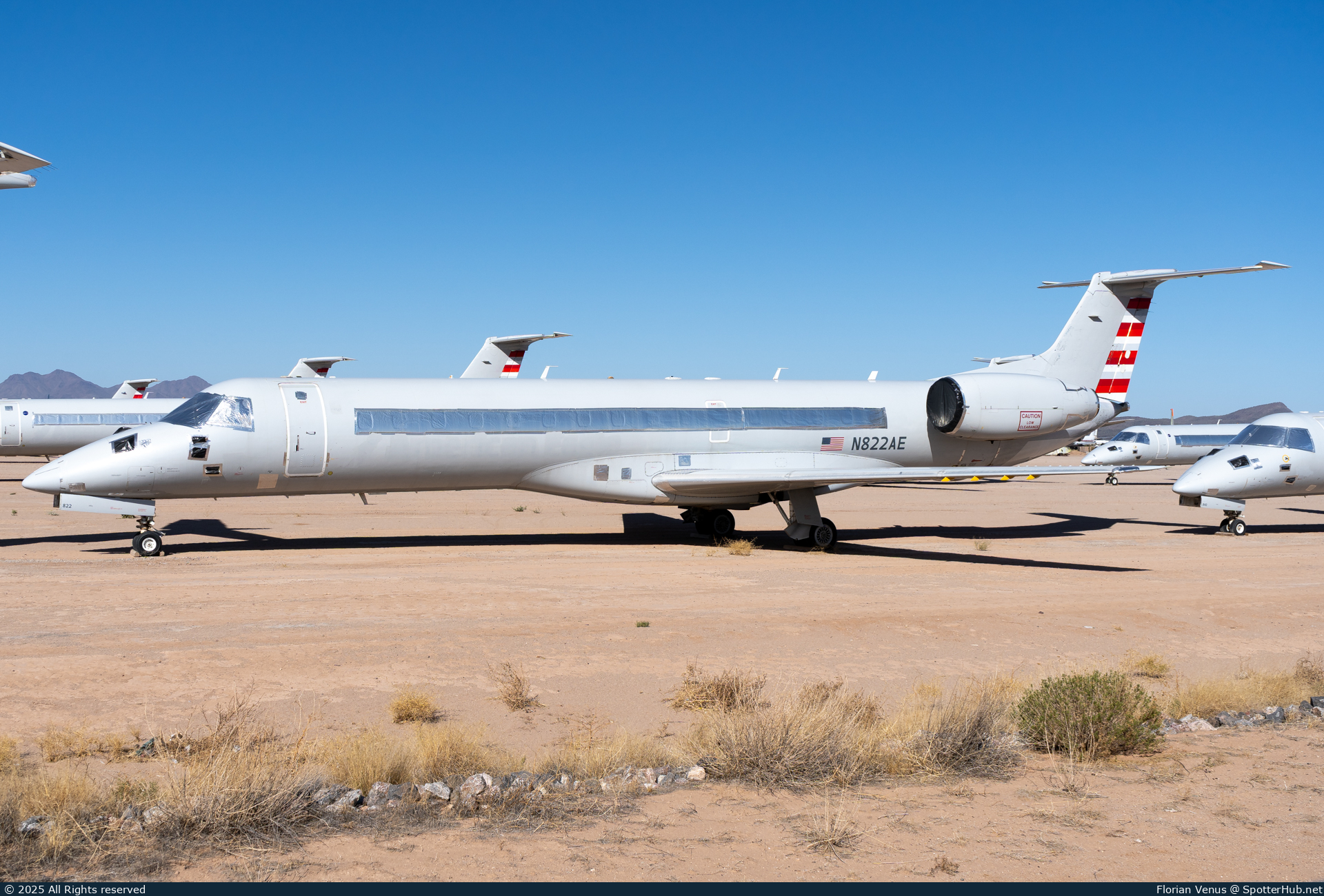 Photo of N822AE - Embraer ERJ-140LR operated by American Eagle (opb Envoy Air)
