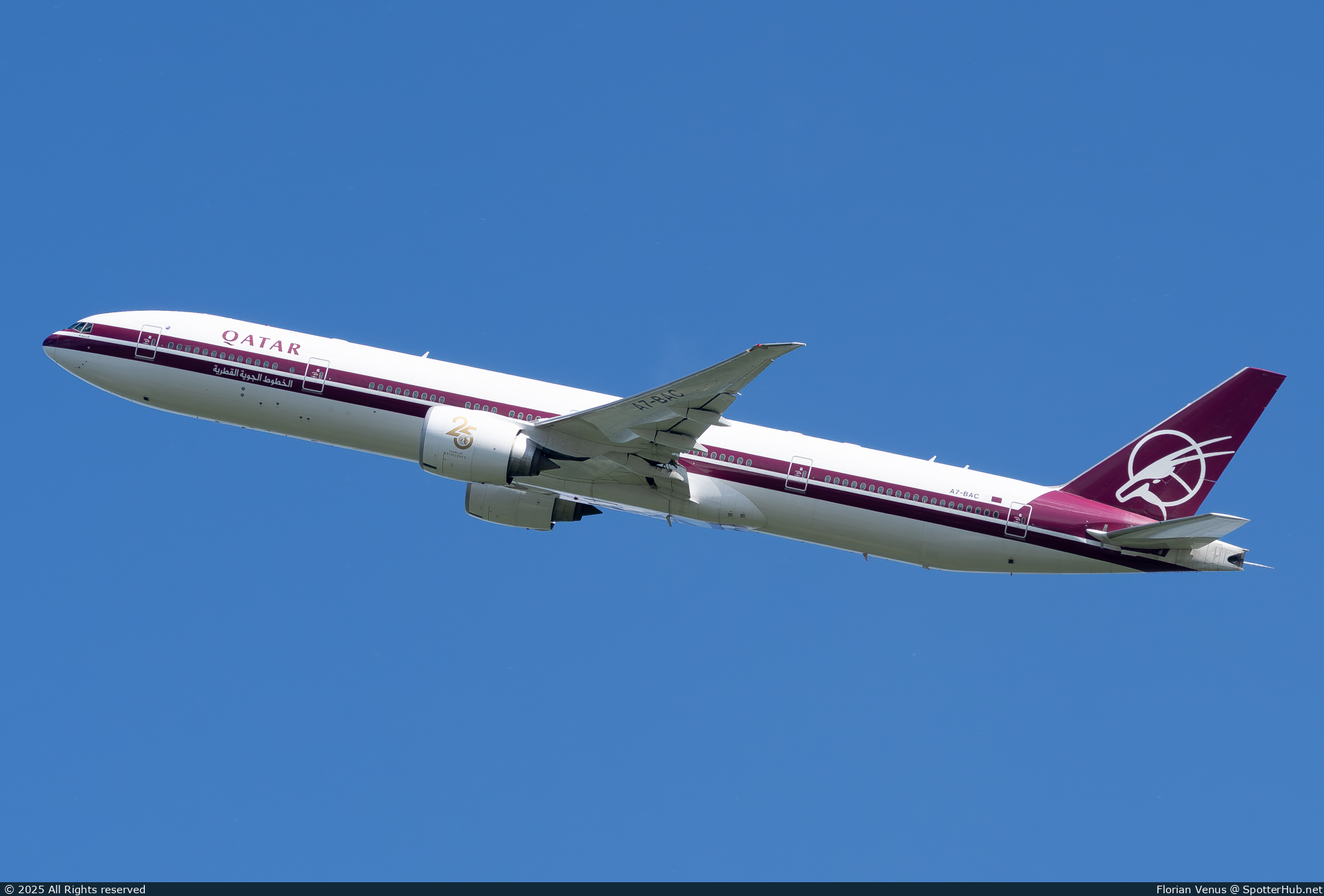 Photo of A7-BAC - Boeing 777-3DZ(ER) operated by Qatar Airways