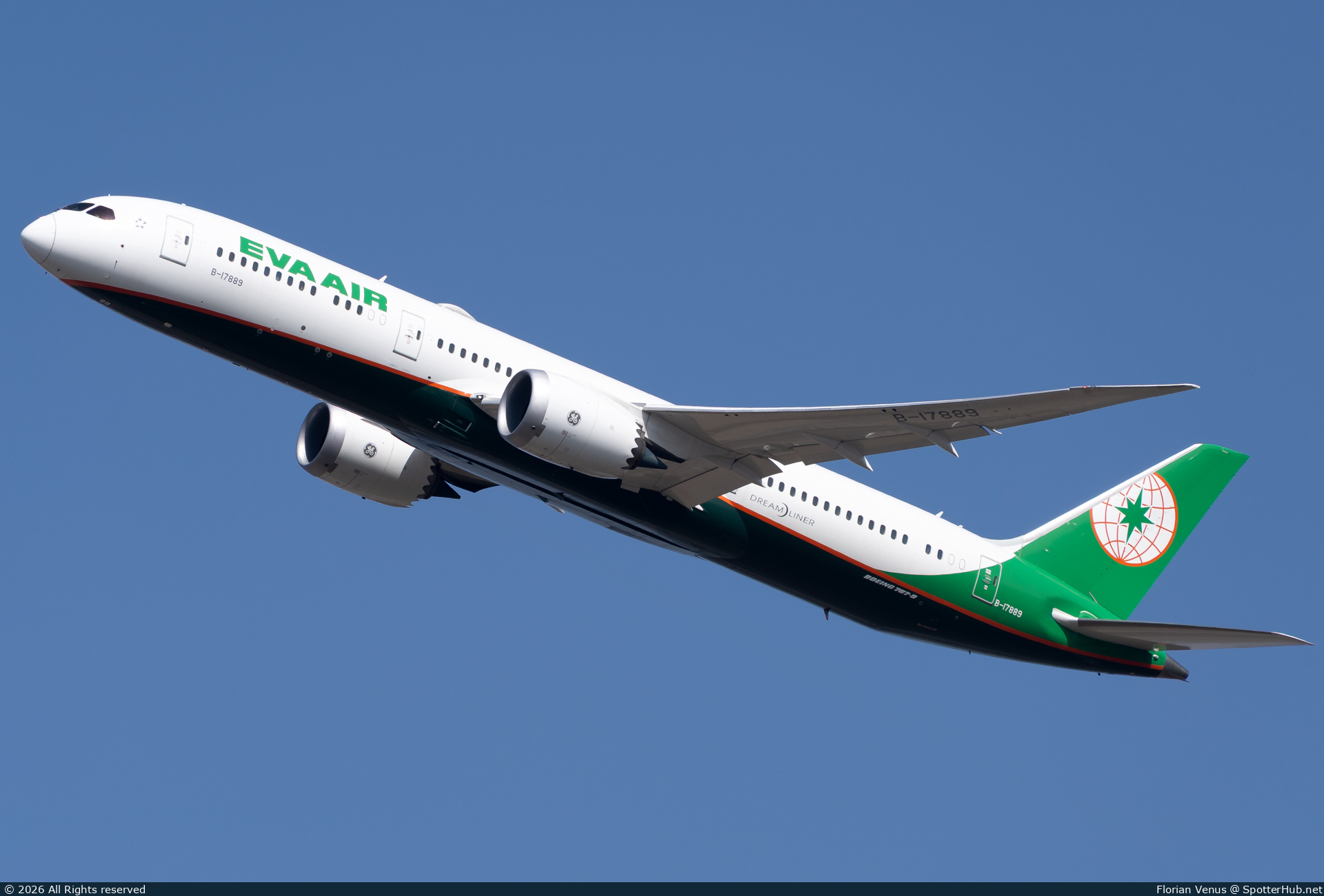 Photo of B-17889 - Boeing 787-9 Dreamliner operated by EVA Air