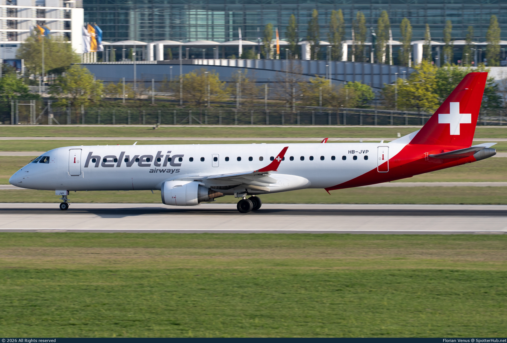 Photo of HB-JVP - Embraer ERJ-190LR operated by Helvetic Airways