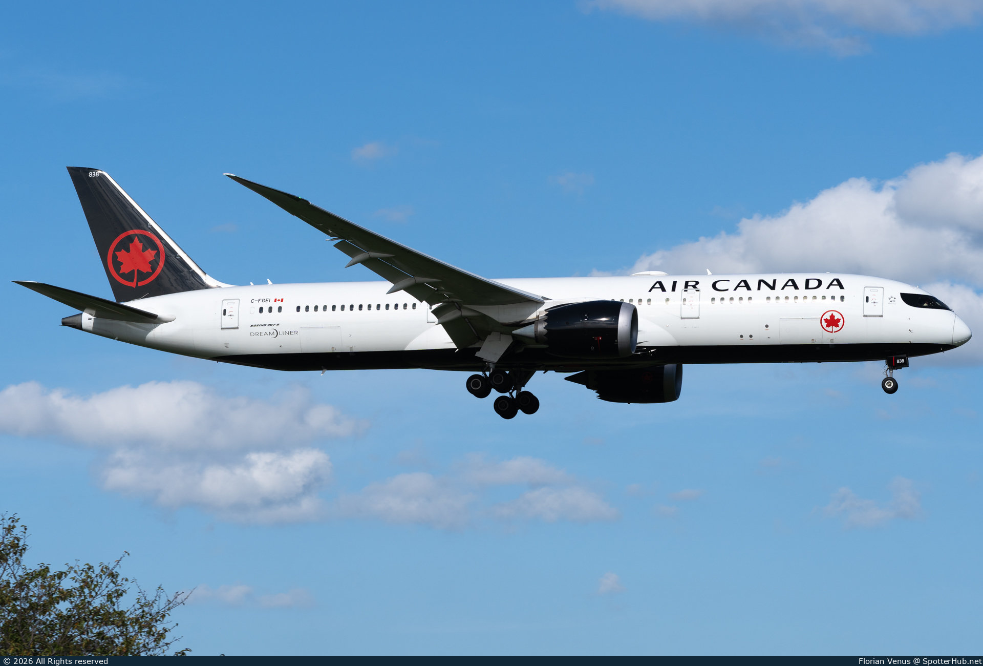 Photo of C-FGEI - Boeing 787-9 Dreamliner operated by Air Canada