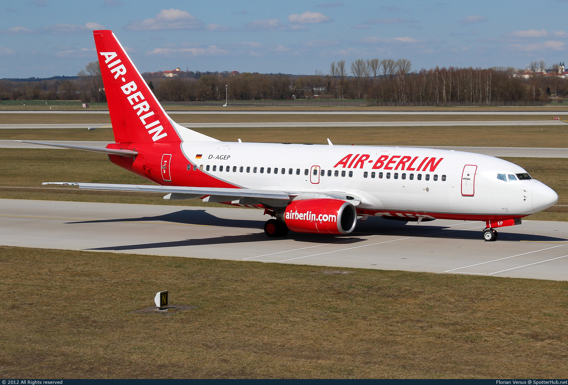 Photo of D-AGEP - Boeing 737-75B operated by Air Berlin (opb Germania)
